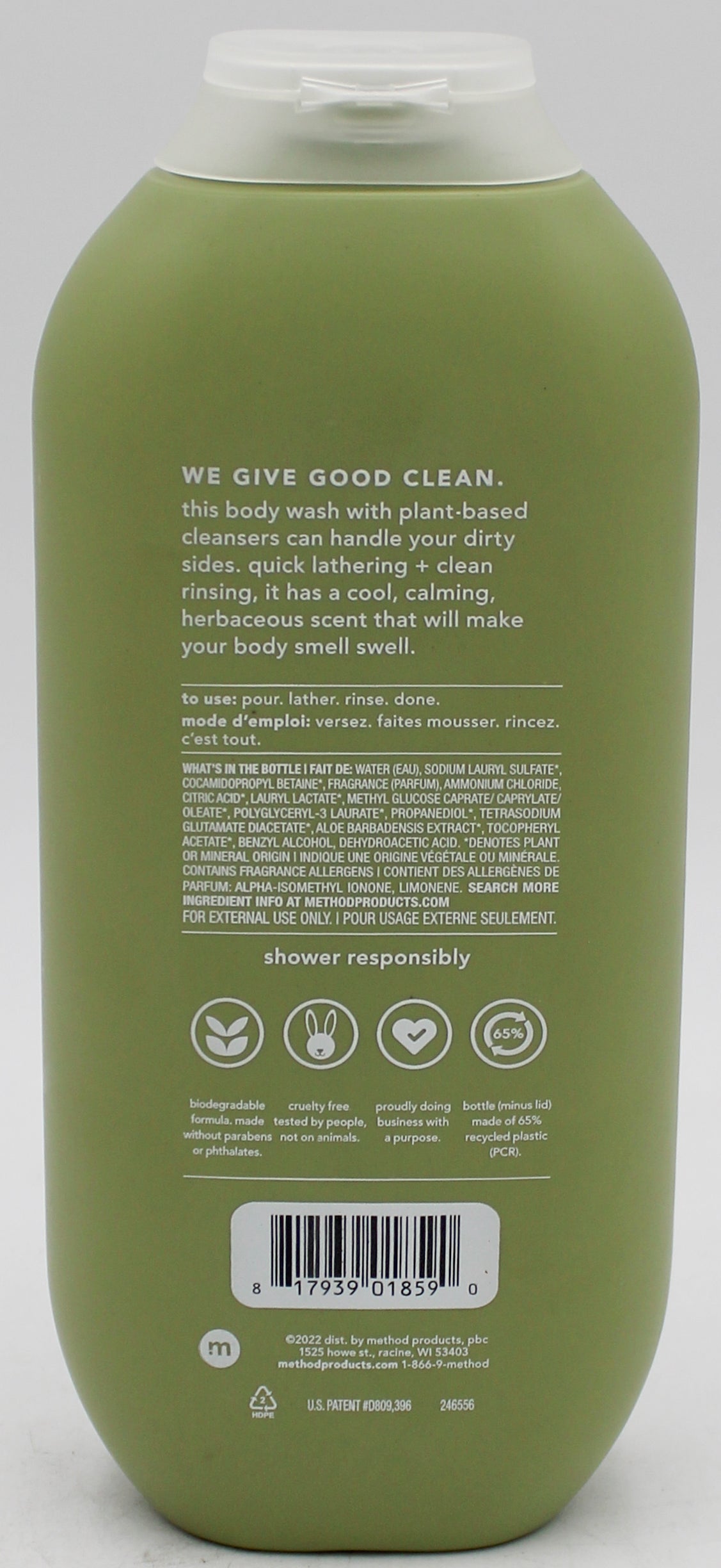 SP METHOD MEN BODY WASH JUNIPER + SAGE 18oz