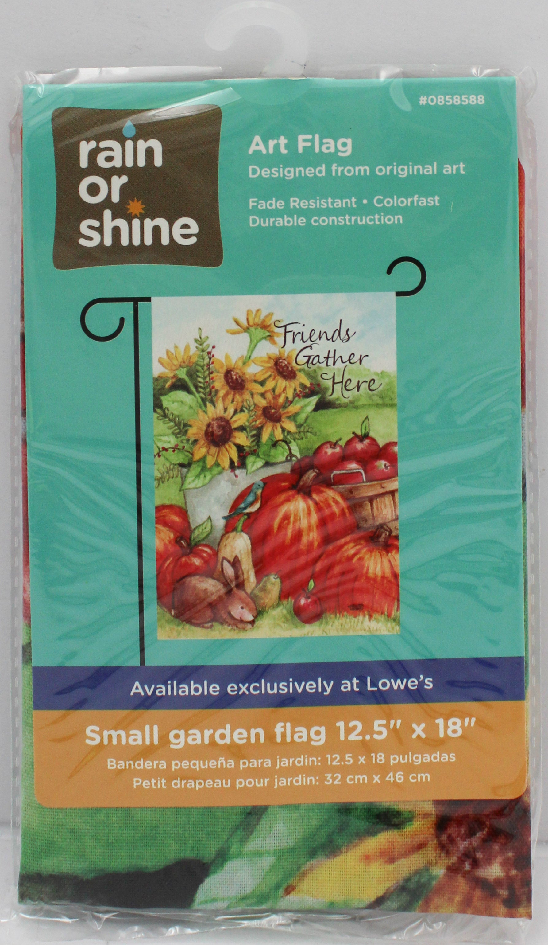 GARDEN FLAG - FRIENDS GATHER HERE 12.5in X 18in