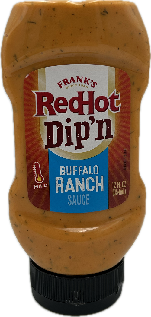 FRANKS REDHOT BUFFALO RANCH DIP'N SAUCE 12floz BB 10/3/25
