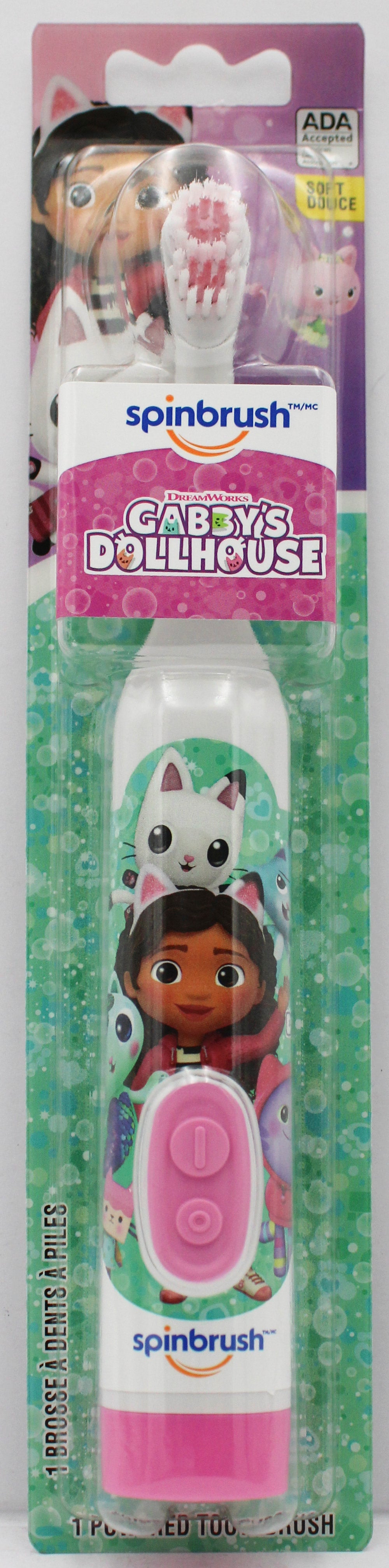 SPINBRUSH KIDS POWER TOOTHBRUSH GABBYS DOLLHOUSE