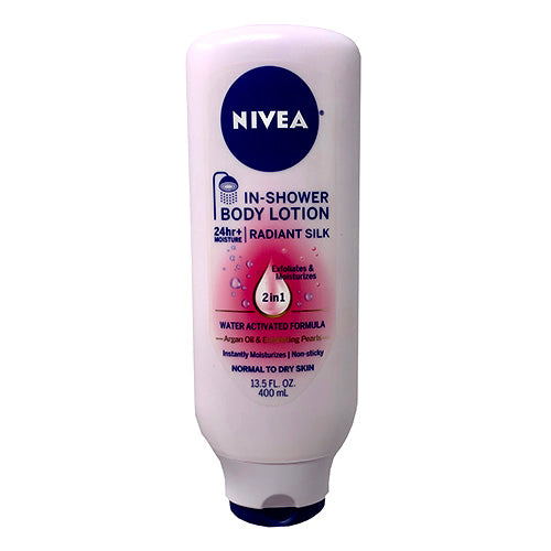 NIVEA IN SHWR LOTION 13.5oz-SILK/NI