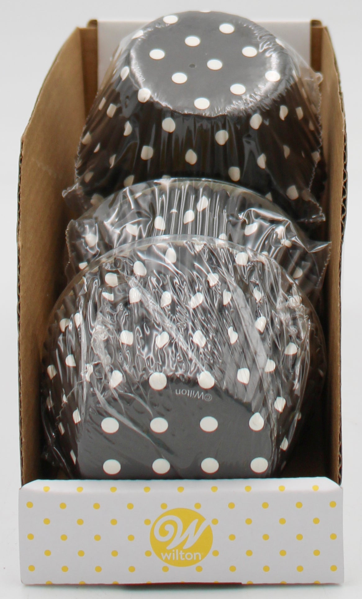 BAKING CUP BLACK DOTS STANDARD 50 CT NI