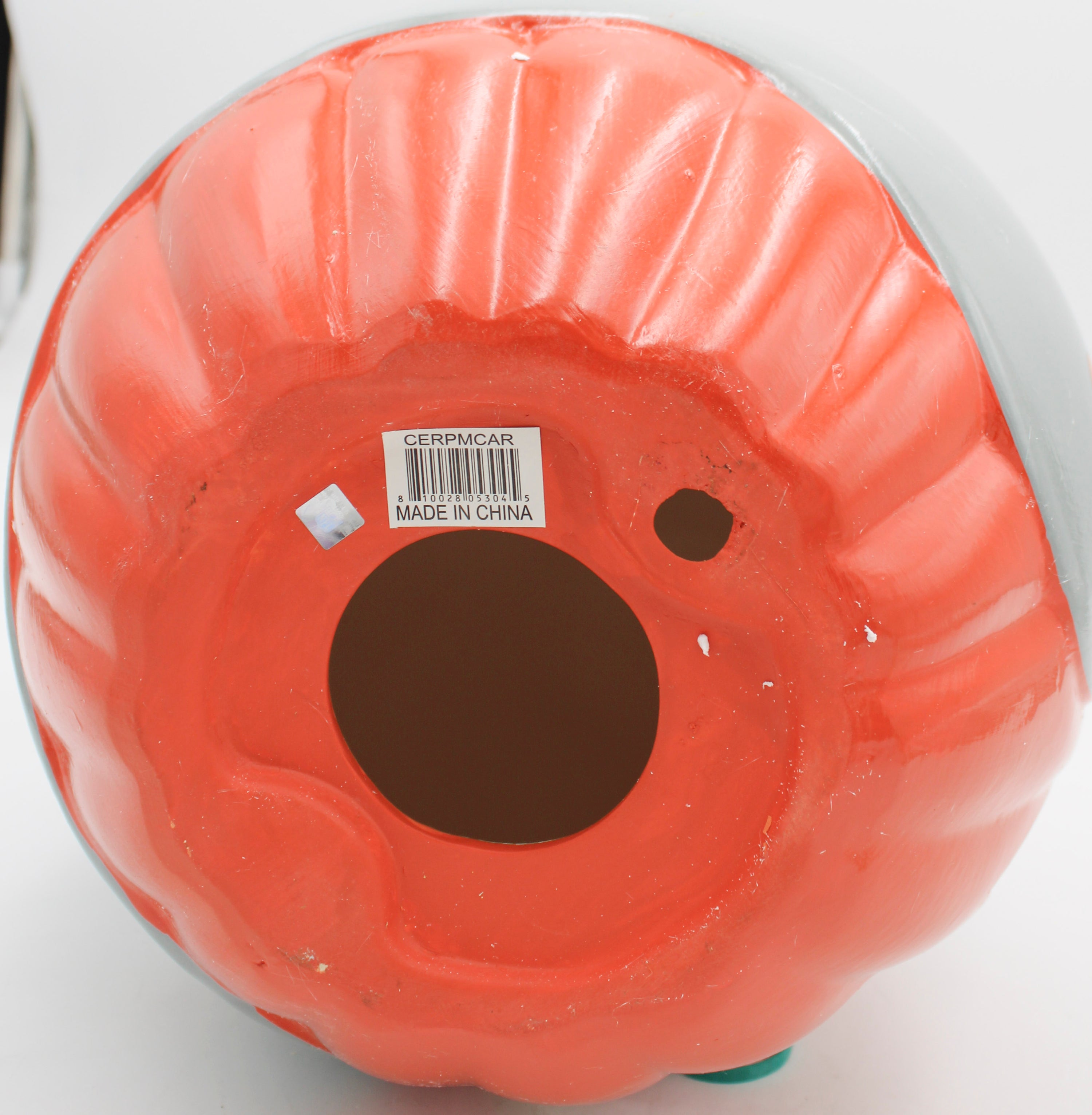 OFFICIALLY LICENCED CAROLINA PANTHERS CERAMIC PUMPKIN HELMET 10"