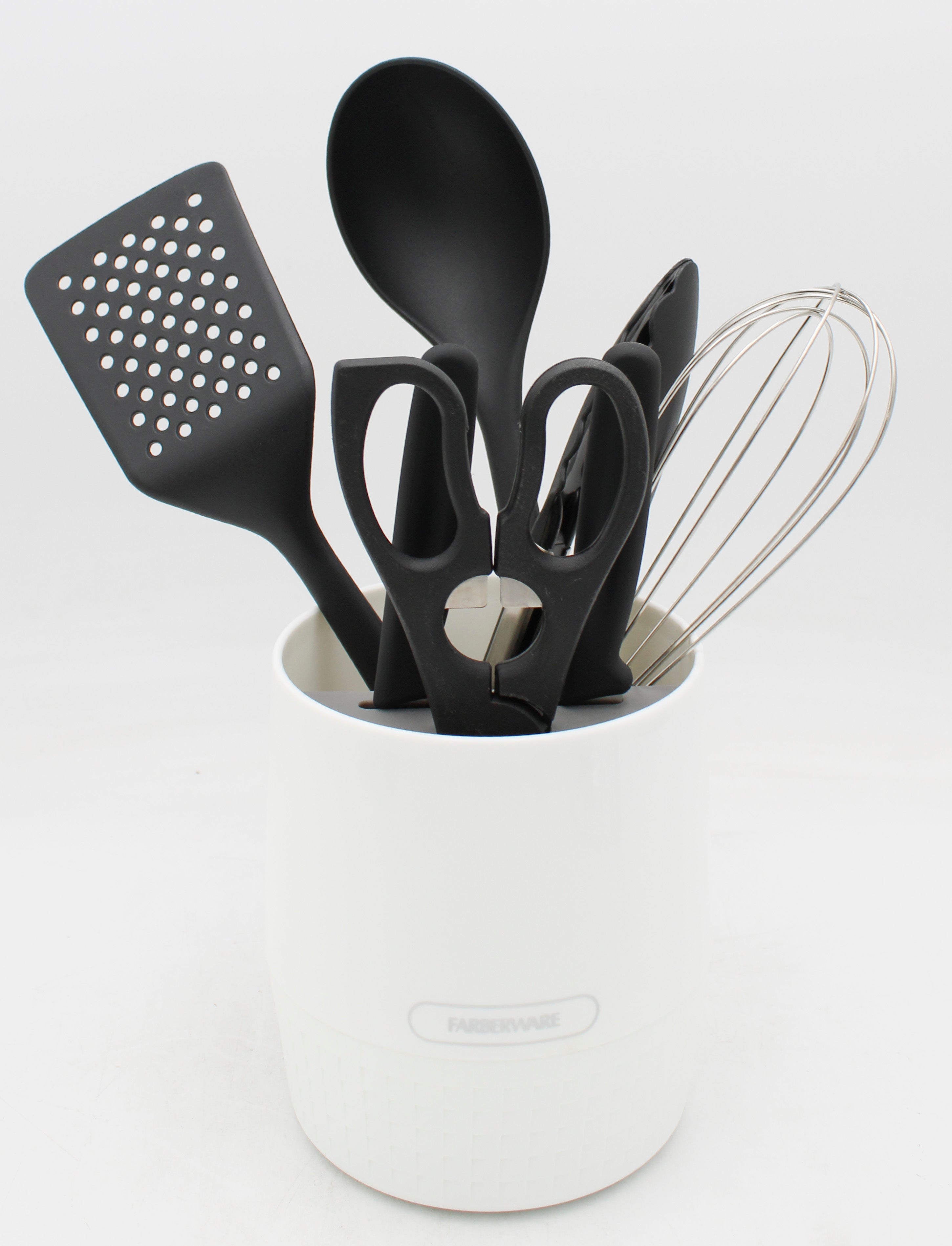 8PC SET FARBERWEAR CLASSIC CROCK UTENSIL SET NI