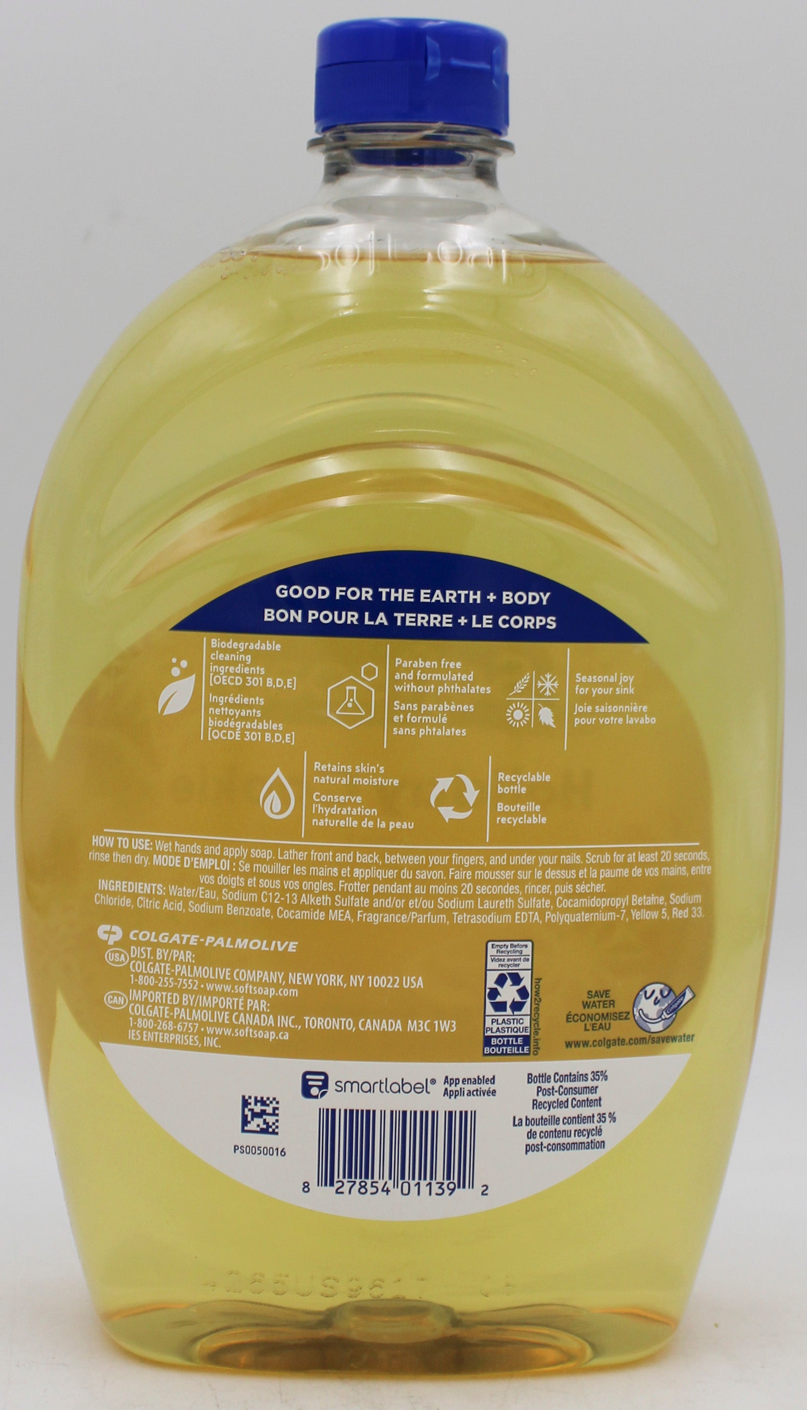 SOFTSOAP LIQUID HAND SOAP REFILL HOLIDAY COOKIE 50floz/1.47L NI