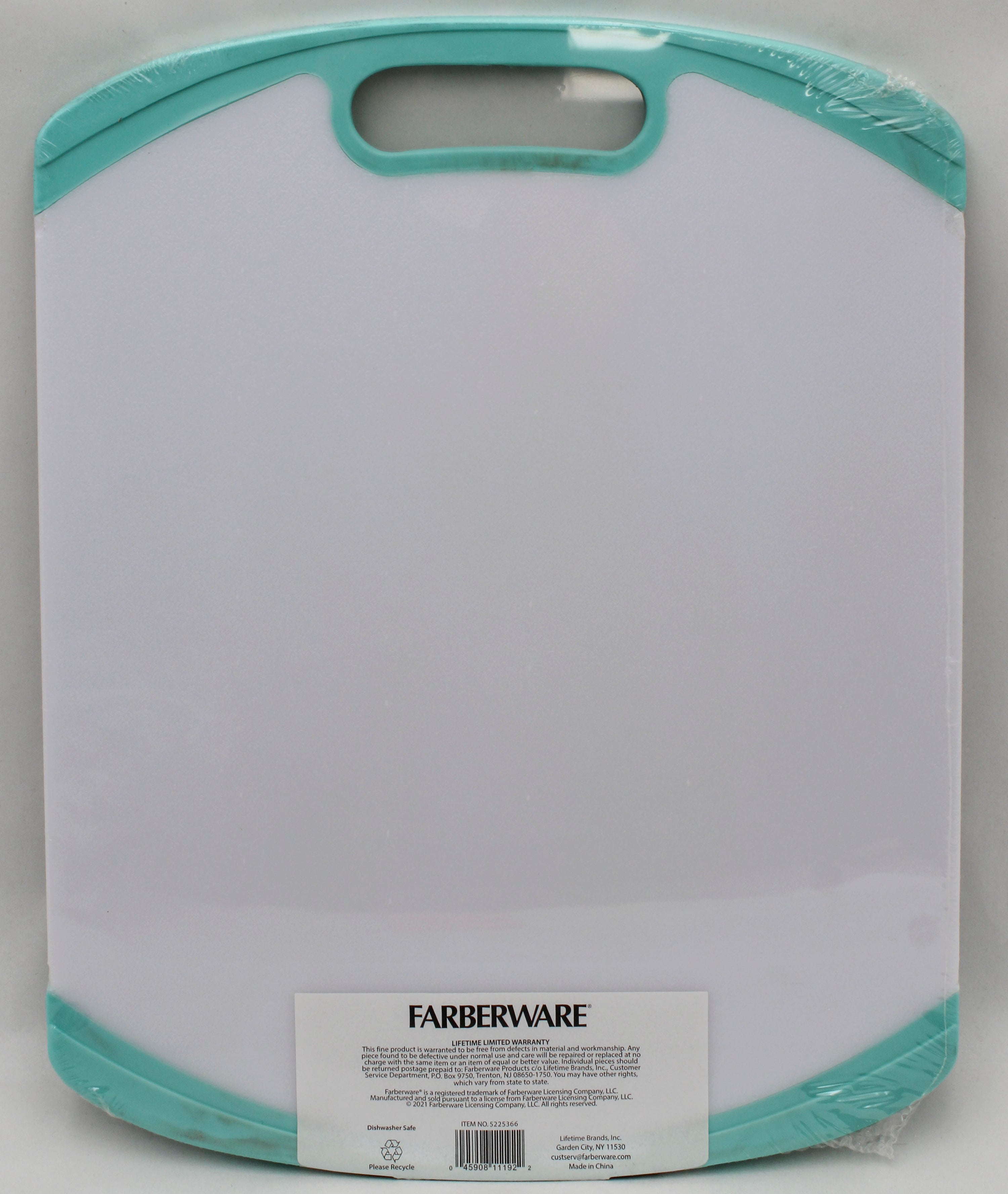 FARBERWARE  11X14 NS CUTTING BOARD - MARBLE AQUA NI