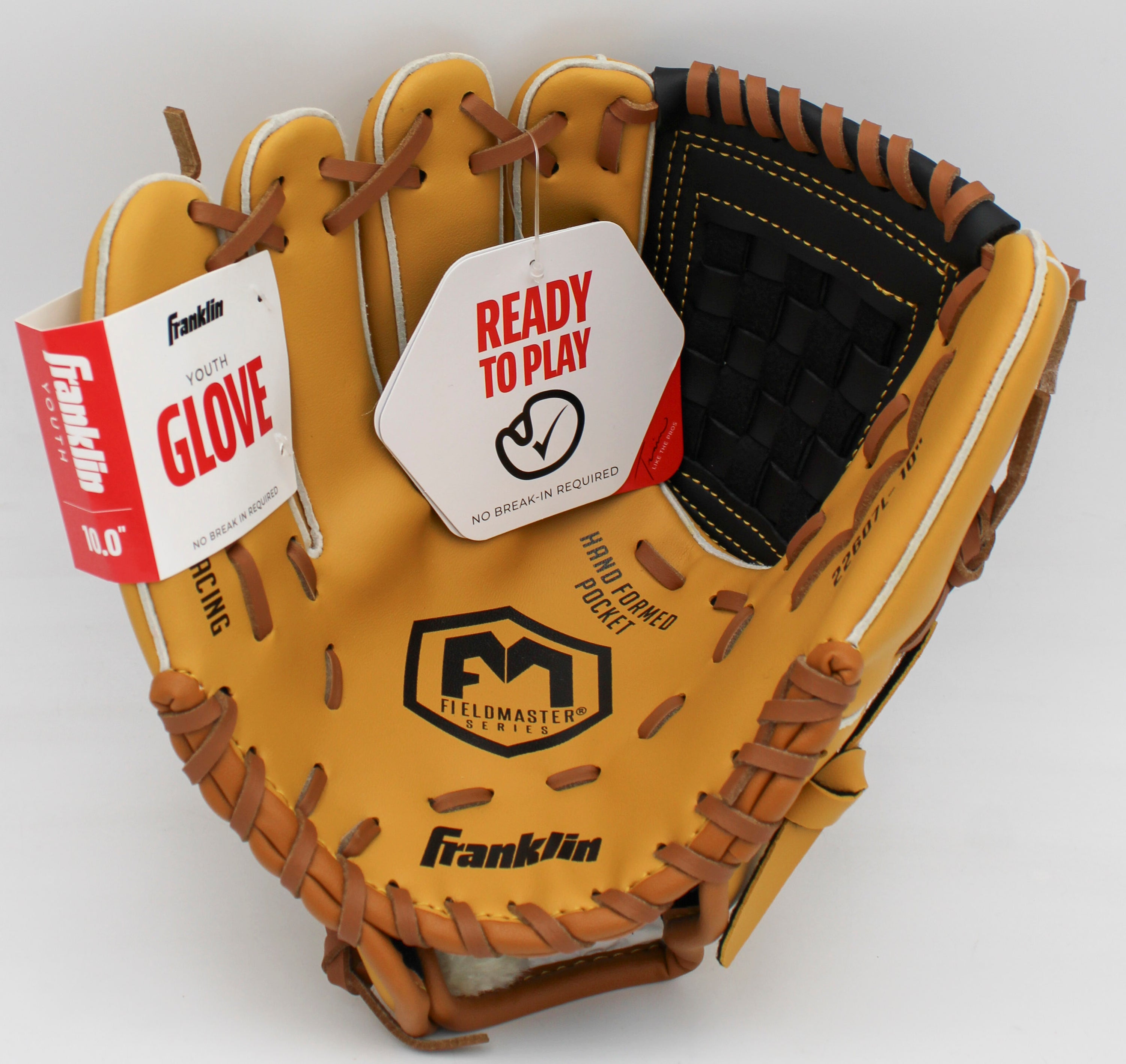 FRANKLIN 10.0" PVC FIELDMASTER BASEBALL GLOVE L