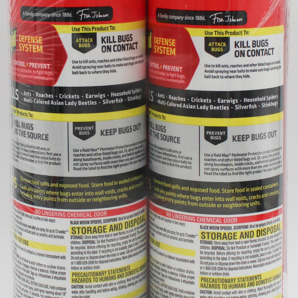 SP RAID DEFEND ANT & ROACH 2CT 20oz FRAGANCE FREE