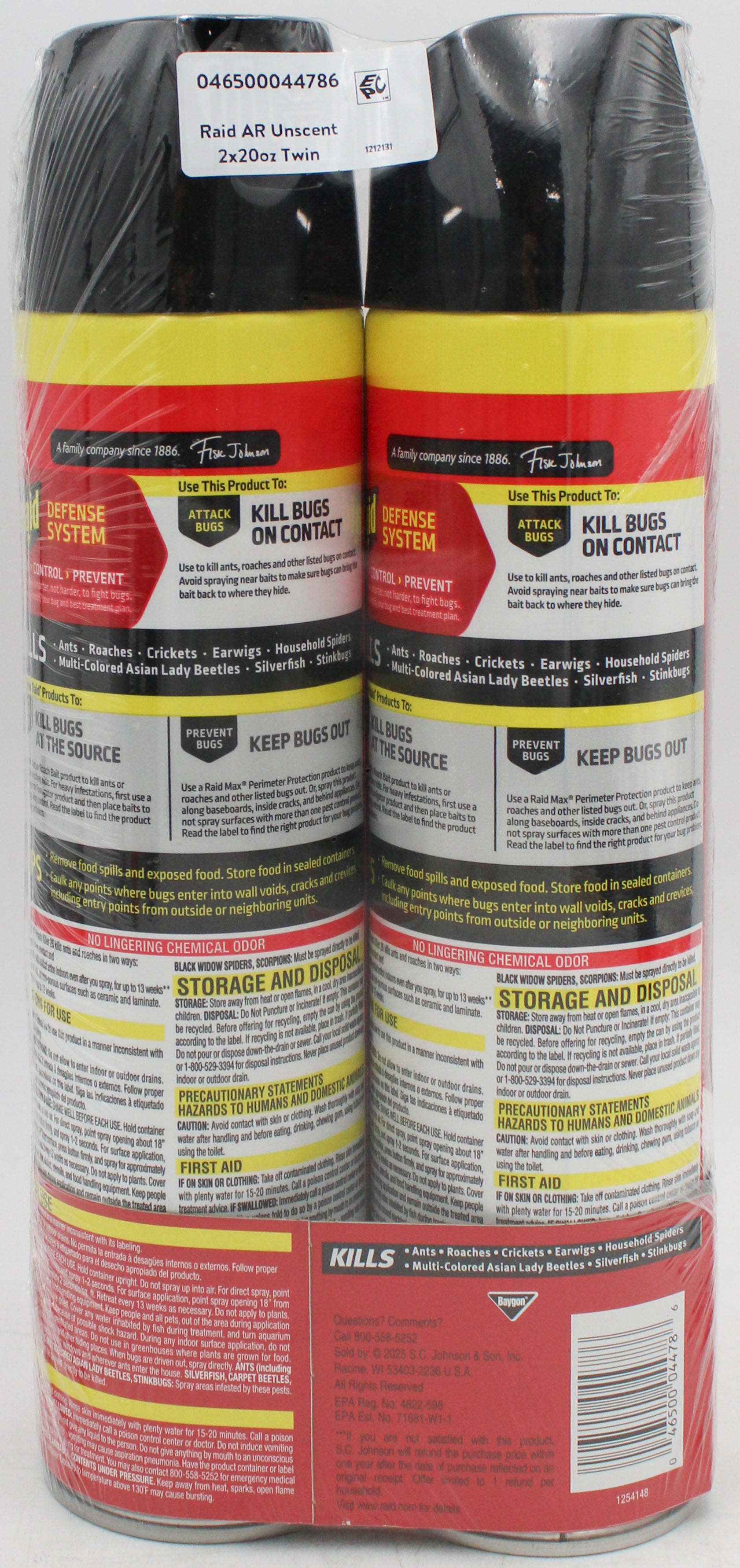 SP RAID DEFEND ANT & ROACH 2CT 20oz FRAGANCE FREE