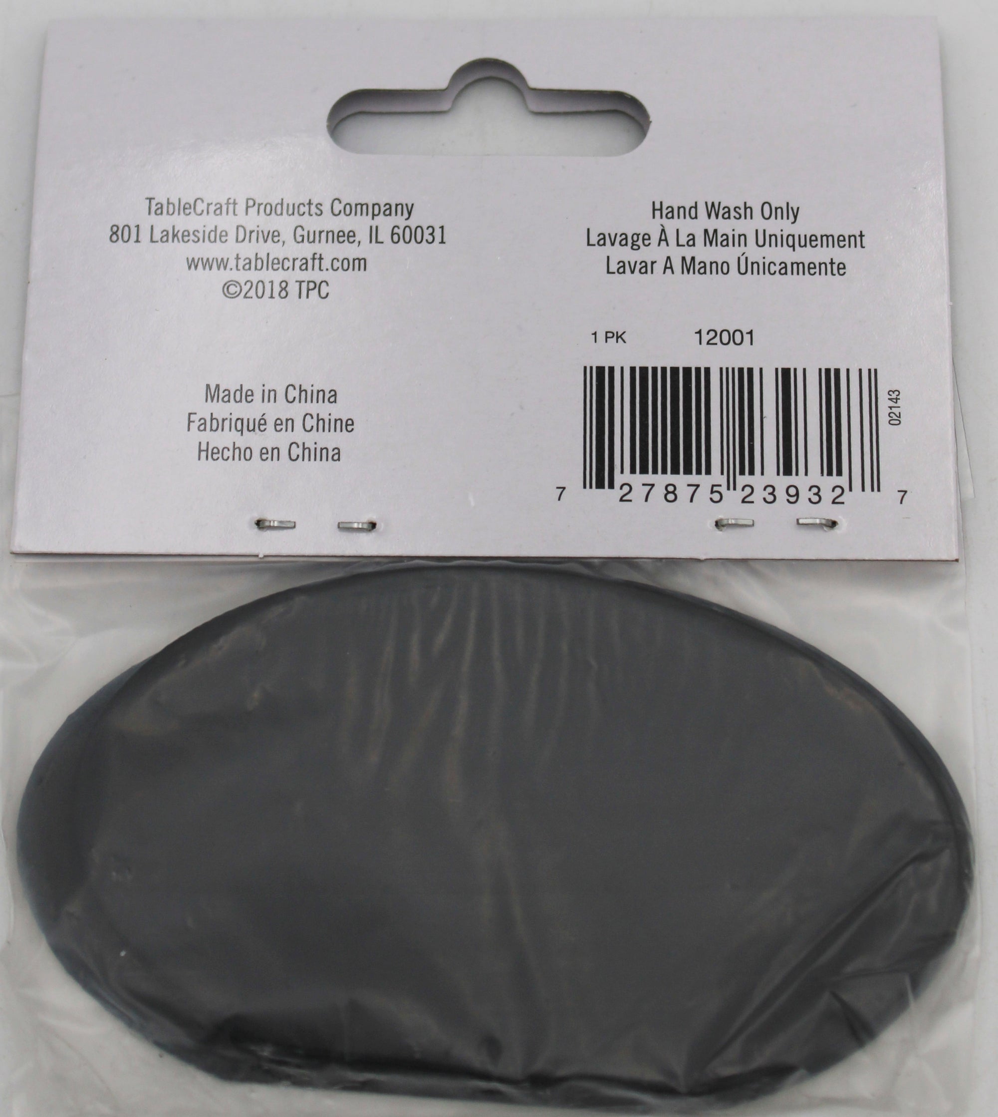 Oval Chalkboard Plaque   Black 2"x3.5"
