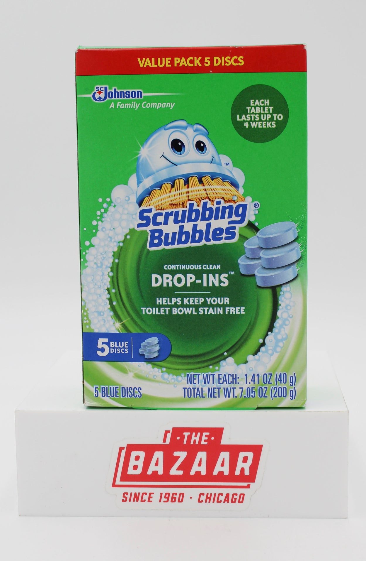 SP SCRUBBING BUBBLES DROP-INS TOILET BOWL STAIN FREE 5CT 7.5oz