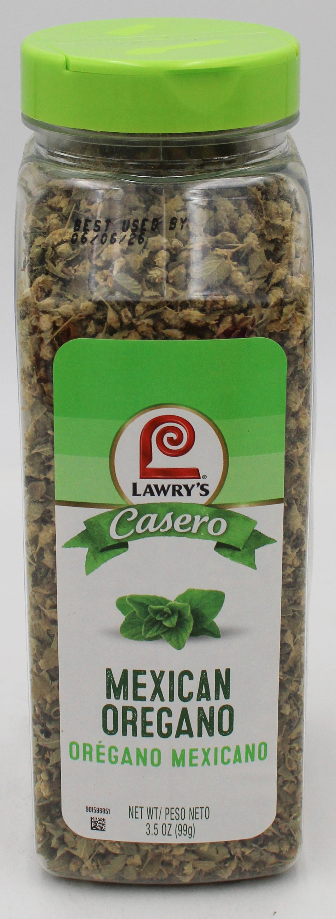 LAWRYS CASERO MEXICAN OREGANO 3.5 Oz BB 5/22/26