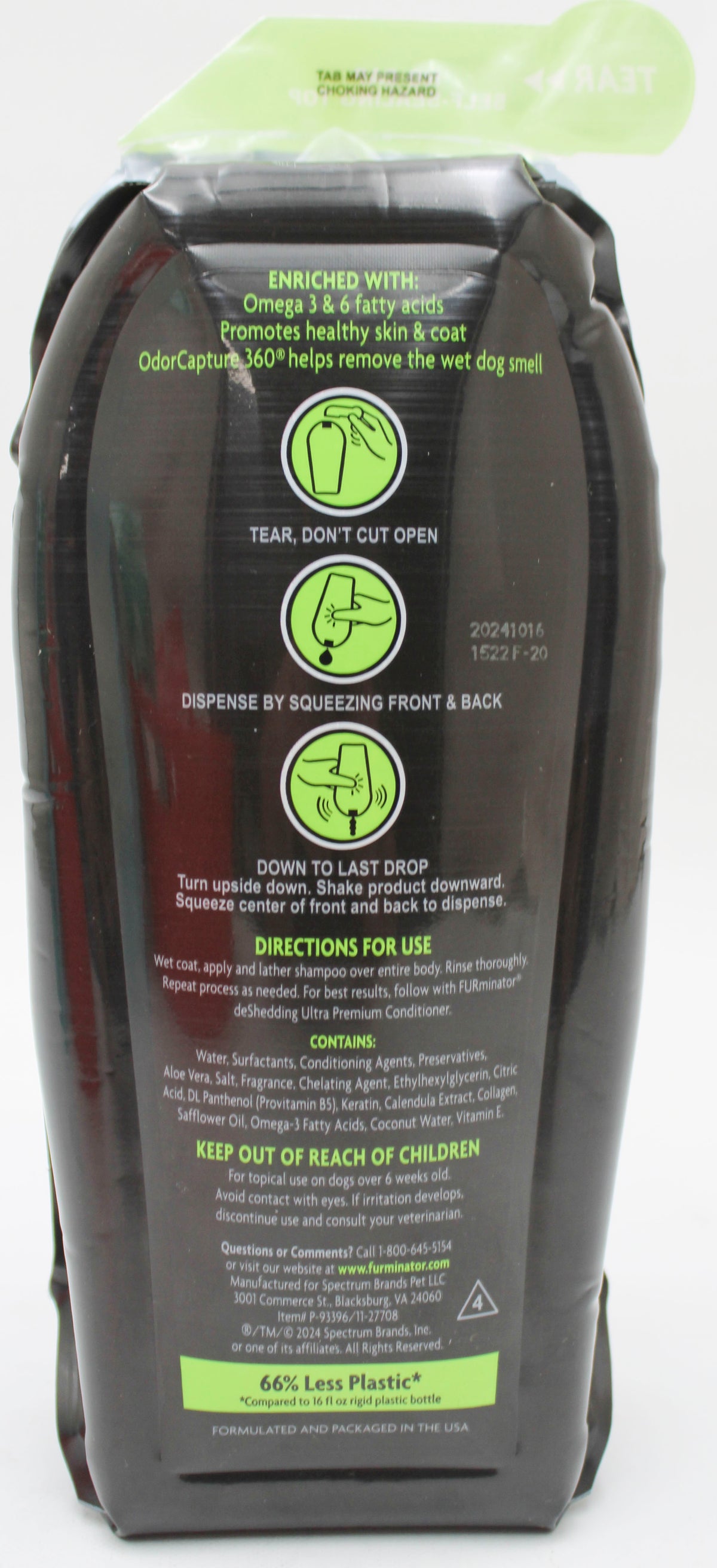 FURMINATOR DESHEDDING SHAMPOO 16oz. BB 10/23/2027 NI