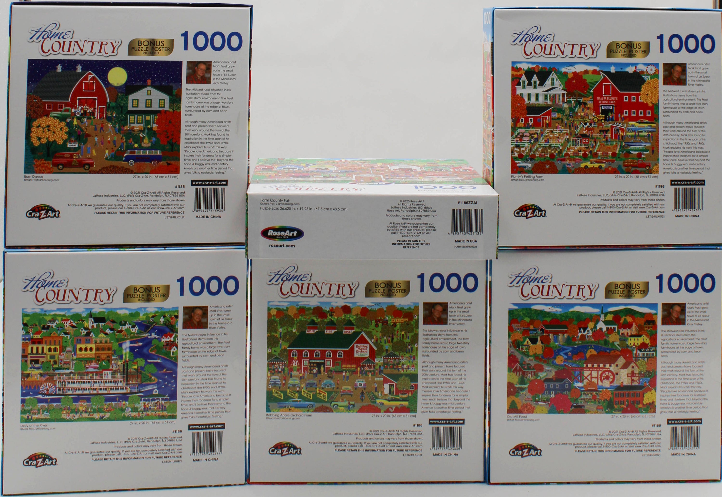 HOME COUNTRY 1000pc PUZZLE ASSORTMENT.