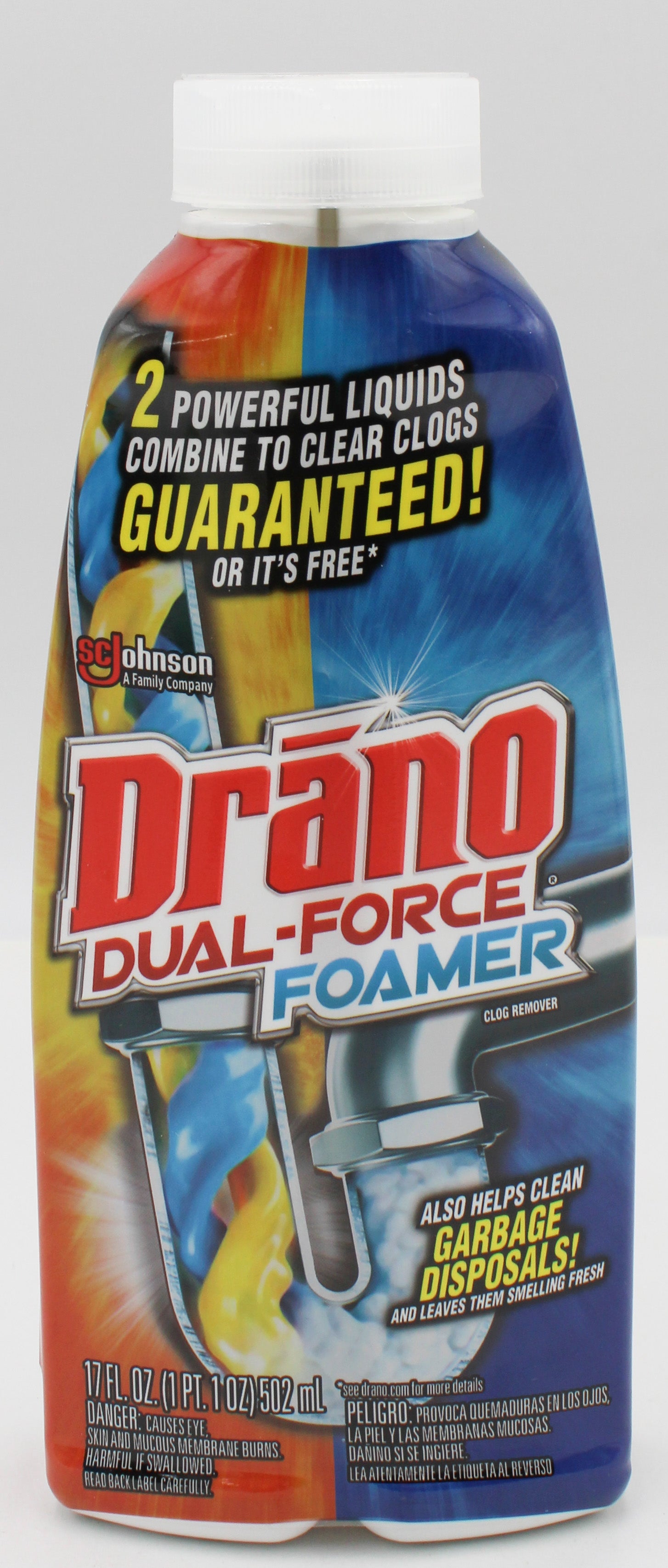 SP DRANO 17oz DUAL-FORCE FOAMER CLOG REMOVER