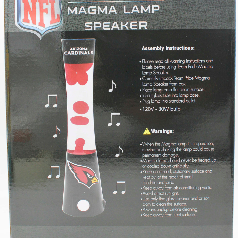 NFL ARIZONA CARDINALS LAVA  LAMP SPEAKER 16.5"