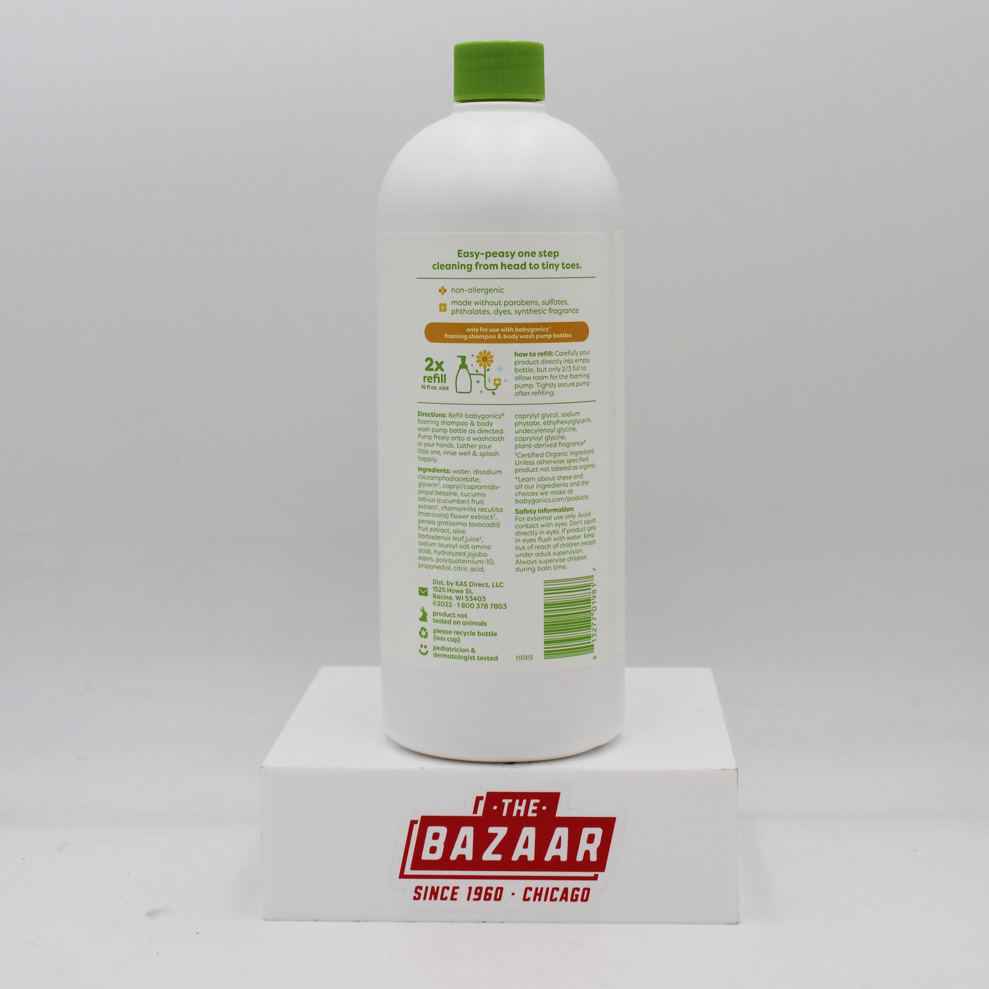 BABYGANICS SHAMPOO BODY WASH REFILL CHAMOMILE VERBENA 32oz US