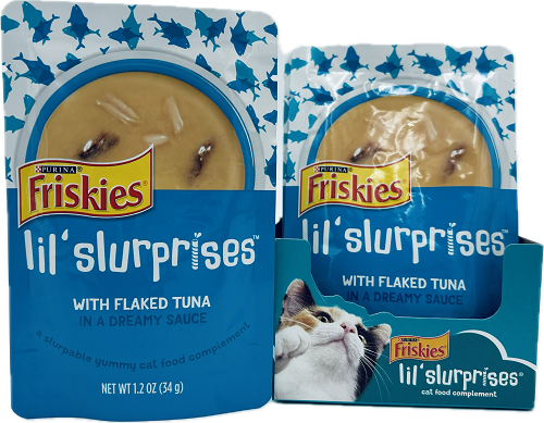 FRISKIES LiL' SLURPRISES WITH FLAKED TUNA 1.2oz EXP 5/31/25  NI