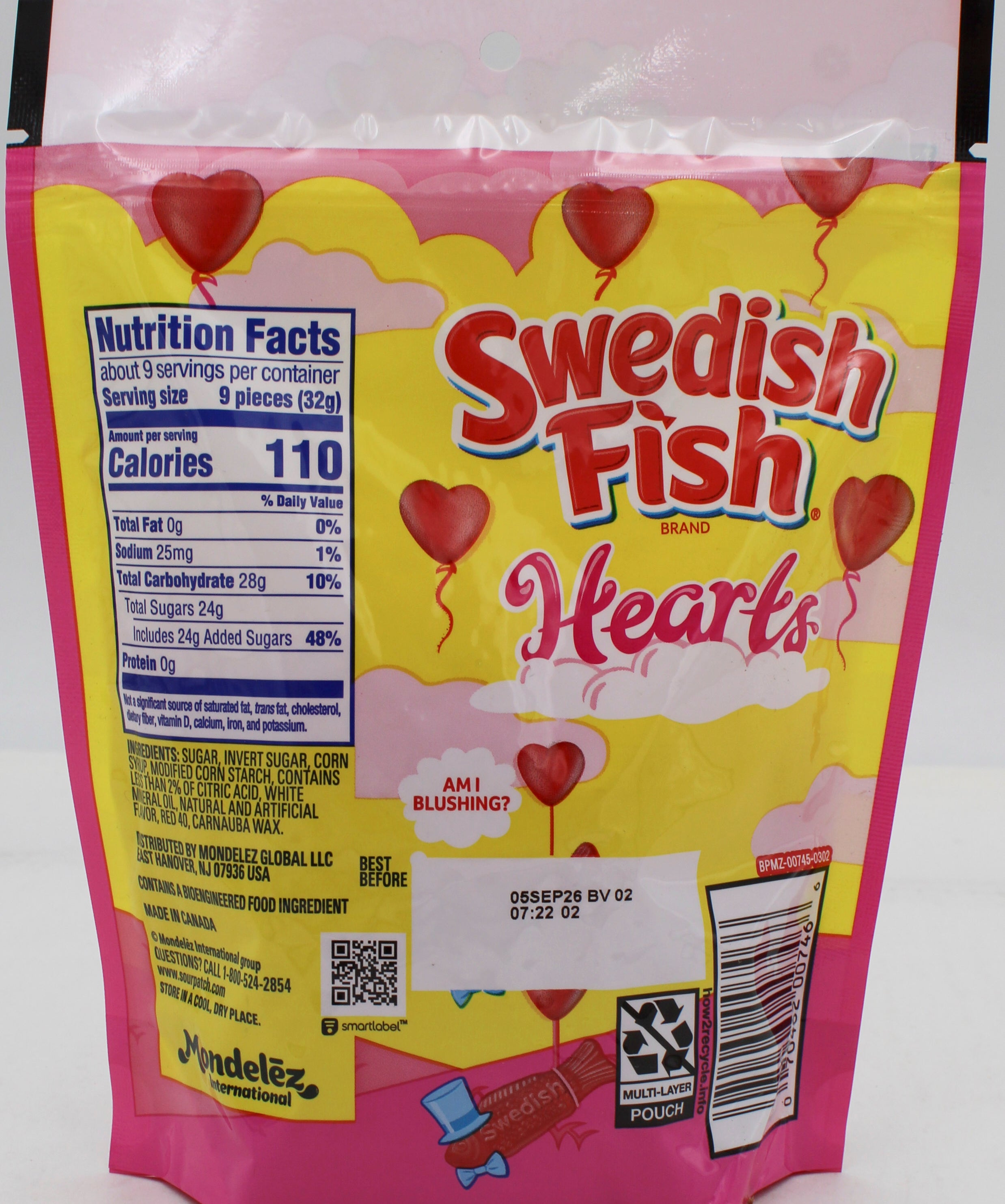 SWEDISH FISH HEARTS 10 Oz BB 9/5/26