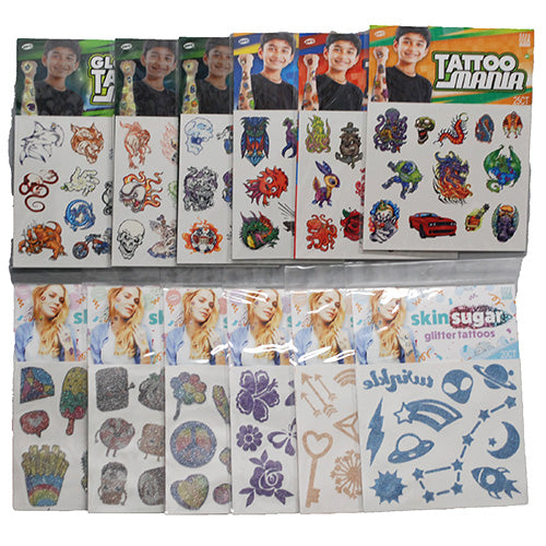 TEMPORARY TATTOO ASSORTMENT (BOYS&GIRLS)