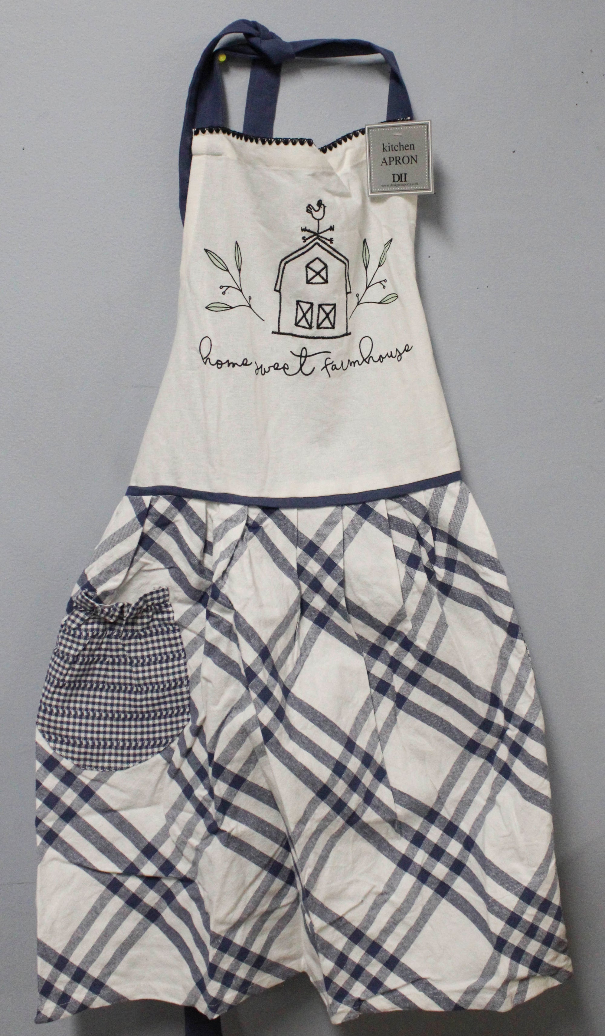 APRON - FRENCH BLUE HOME SWEET FARMHOUSE