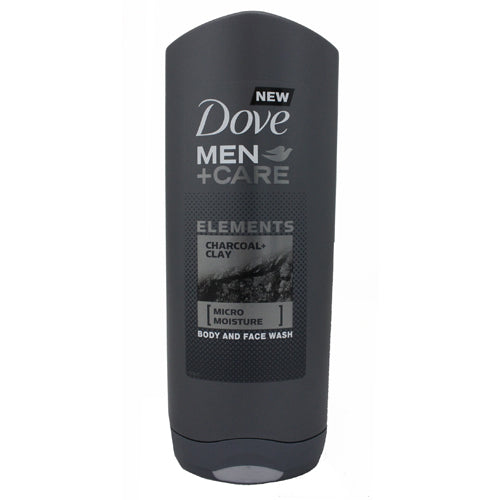 DOVE MEN BDY/FACE WASH 400ML-CHARCL