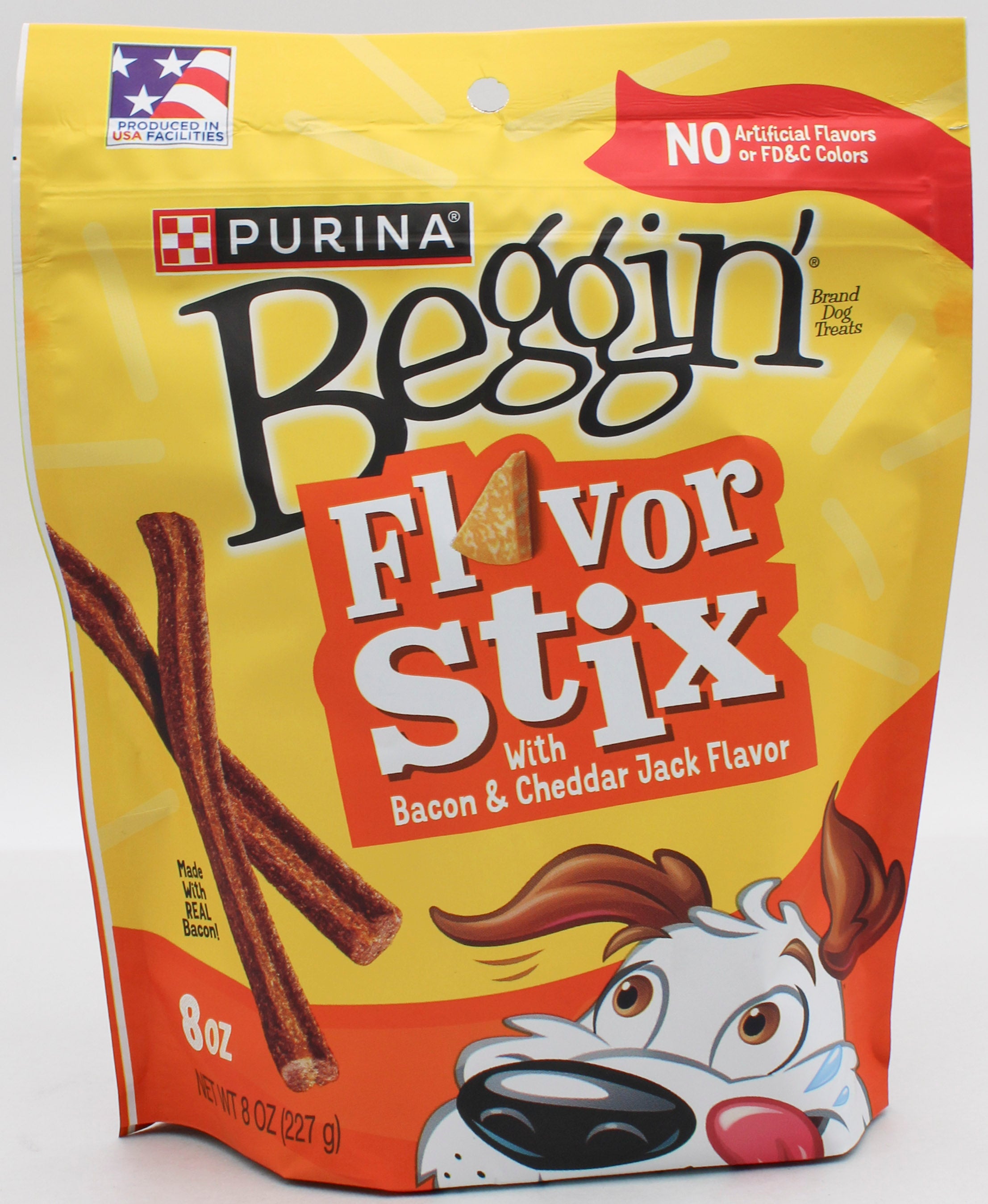 PURINA BEGGIN FLAVOR BACON CHEDDAR 8oz BB 02.28.2027 NI
