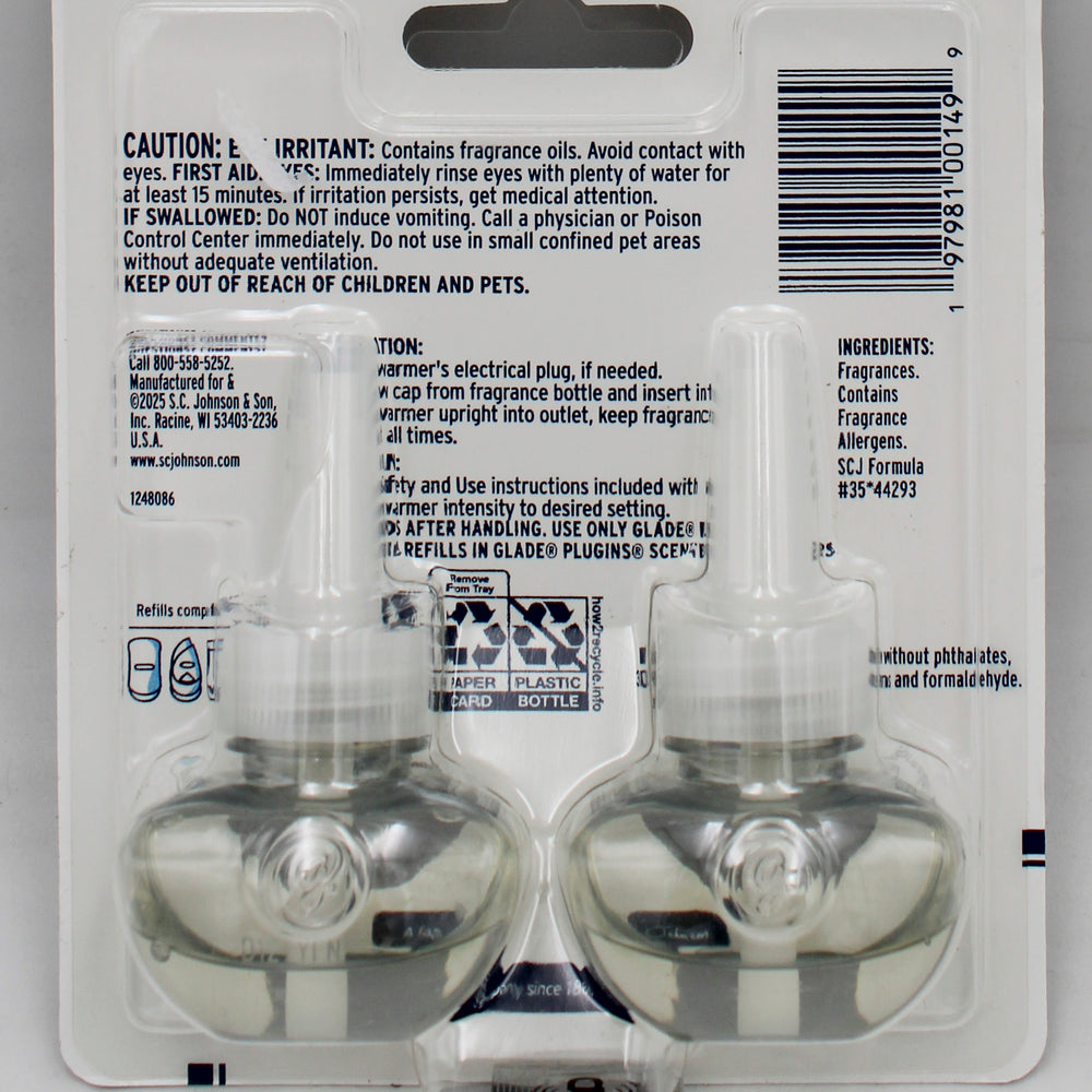 SP GLADE PLUGINS SCENTED OIL 2REFILLS 1.34oz EMBERS & SANDALWOOD