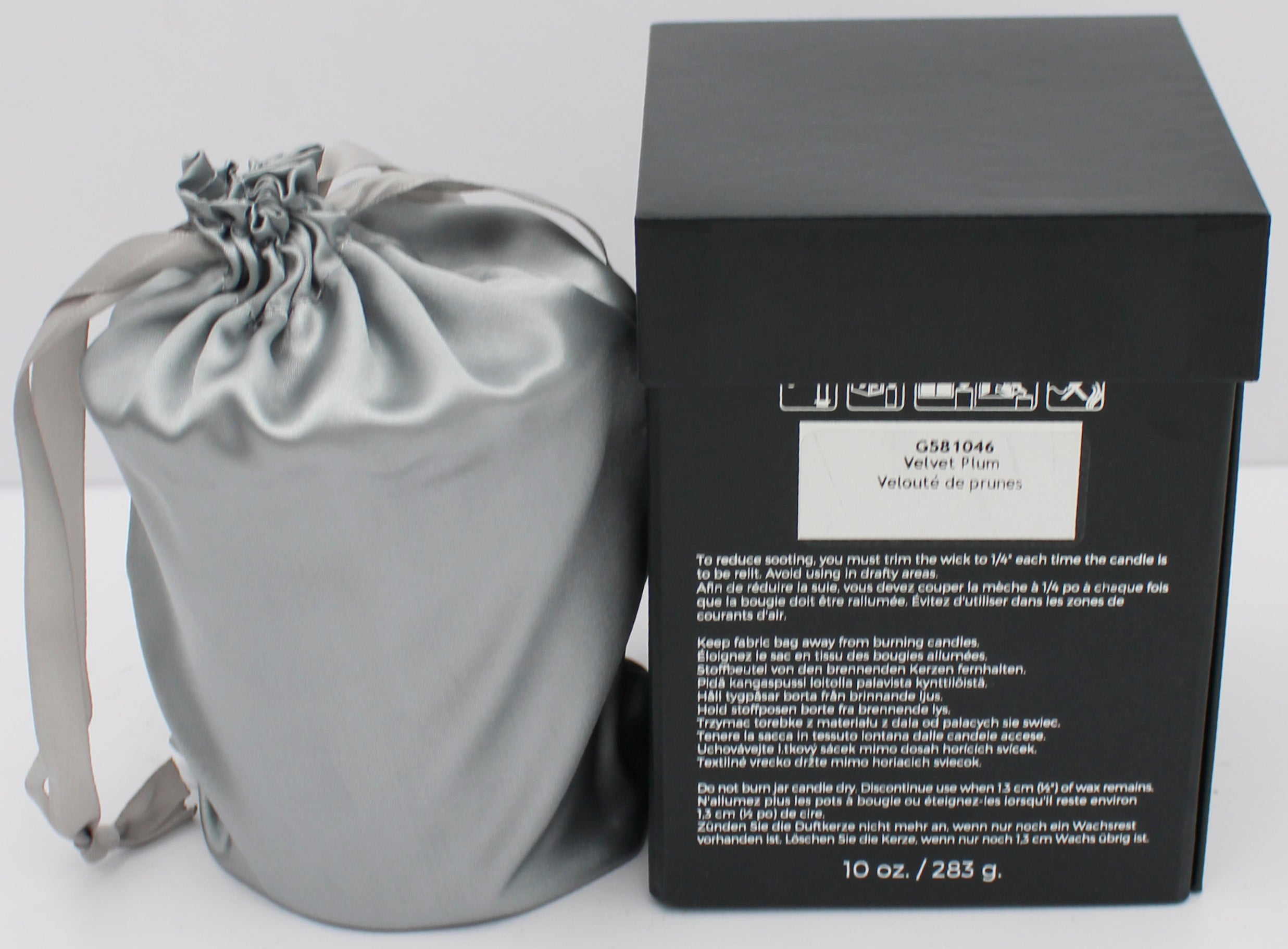 PARTYLITE AFTER DARK VELVET PLUM SCENTED JAR CANDLE 10oz