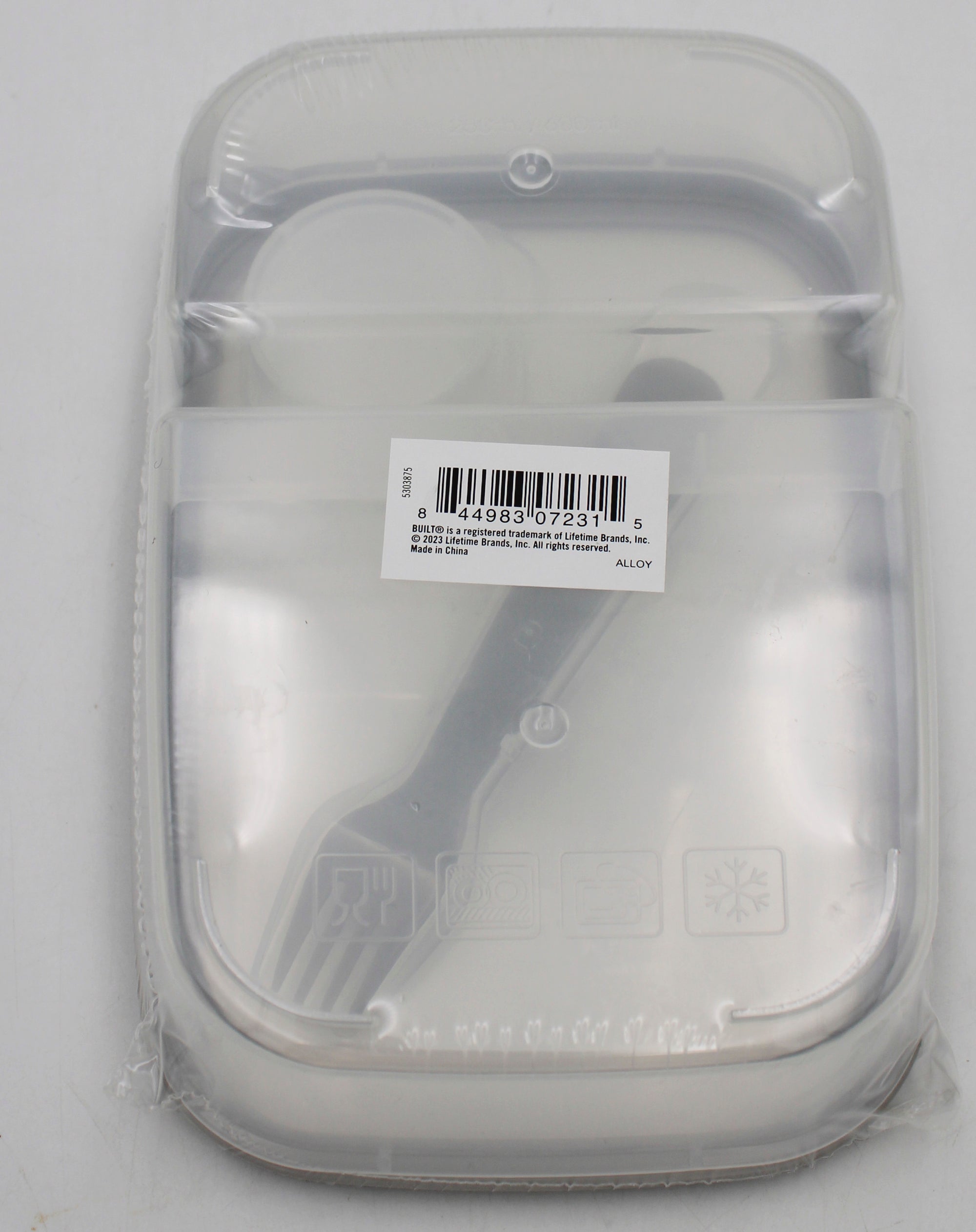 BYO LUNCH BOX W FORK N DRESSING CONTAINER  - ALLOY NI