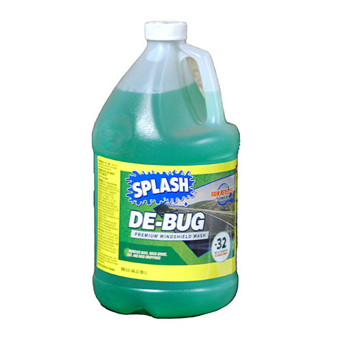 SPLASH WINDSHIELD WASH 1 GALLON +32F-GREEN DE-BUG