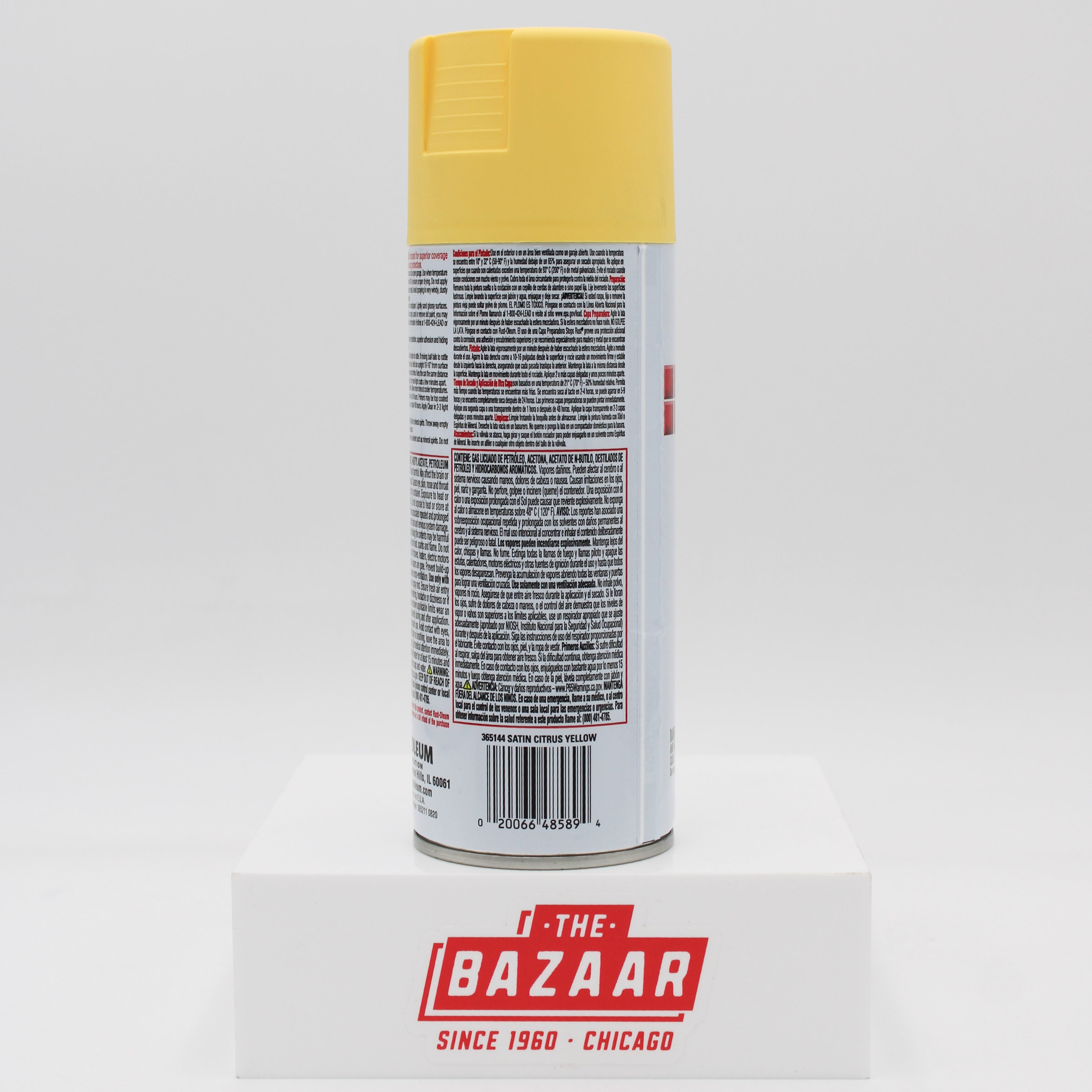 RUST-OLEUM STOPS RUST SPRAY PAINT 12 oz. SATIN CITRUS YELLOW NI