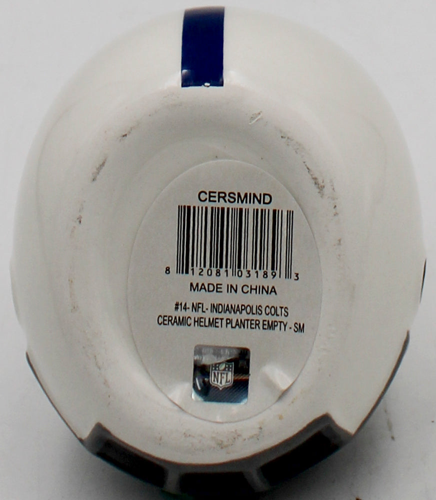INDIANAPOLIS COLTS SMALL CERAMIC HELMET
