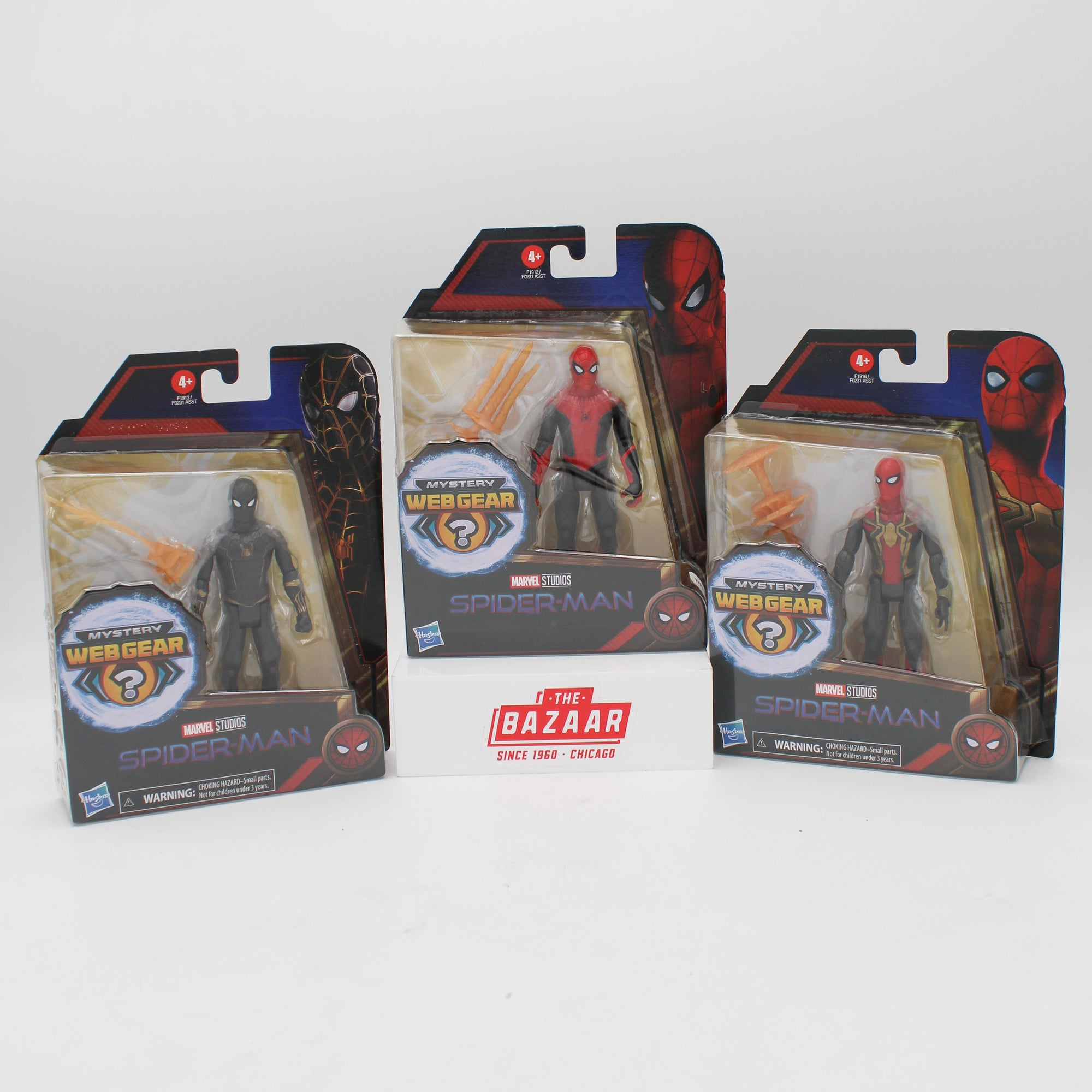 HASBRO MARVEL: SPIDERMAN W/ MYSTERY WEBGEAR 6" FIGURE - ASSORTED