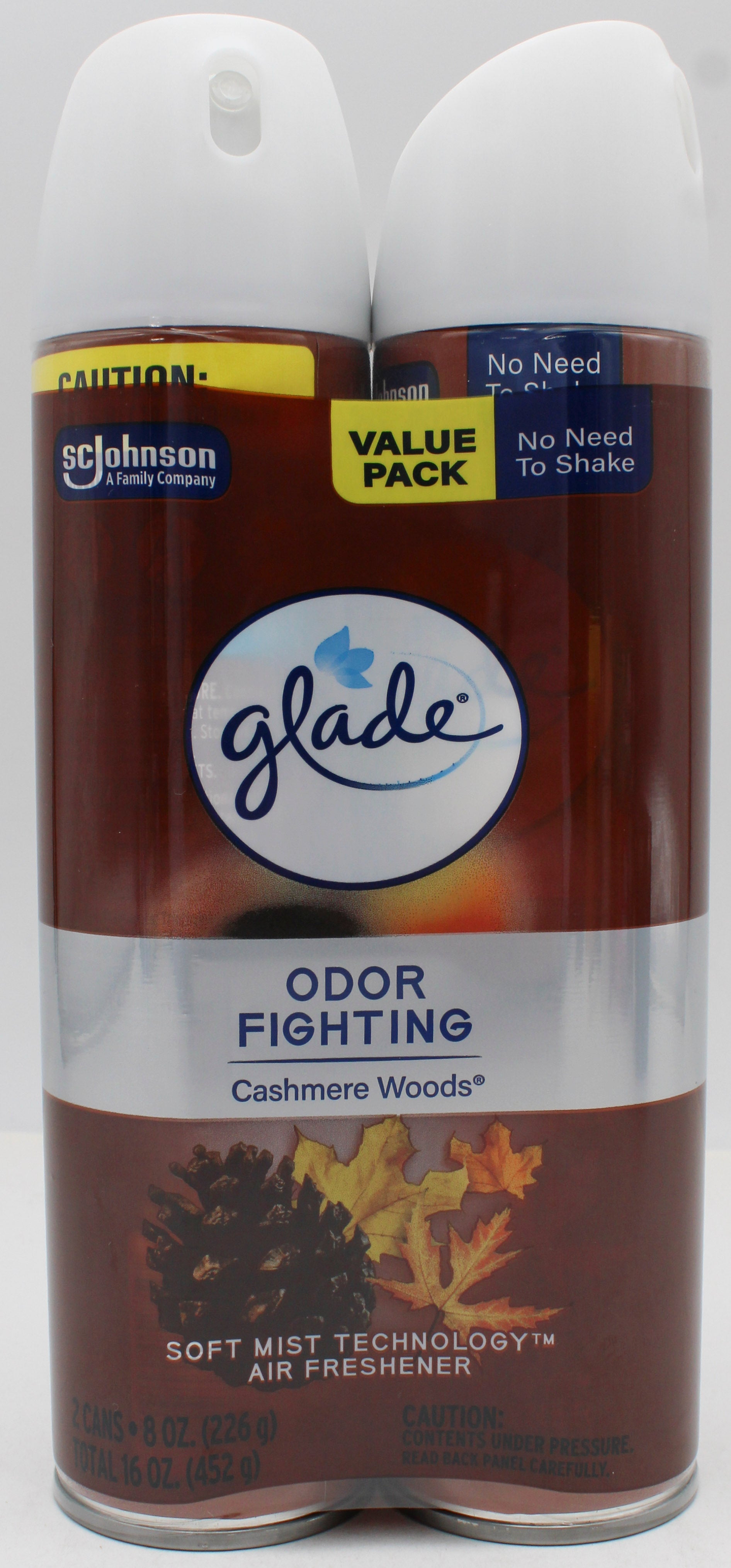 GLADE AEROSOL SPRAY CASHMERE WOODS 2ct 8oz