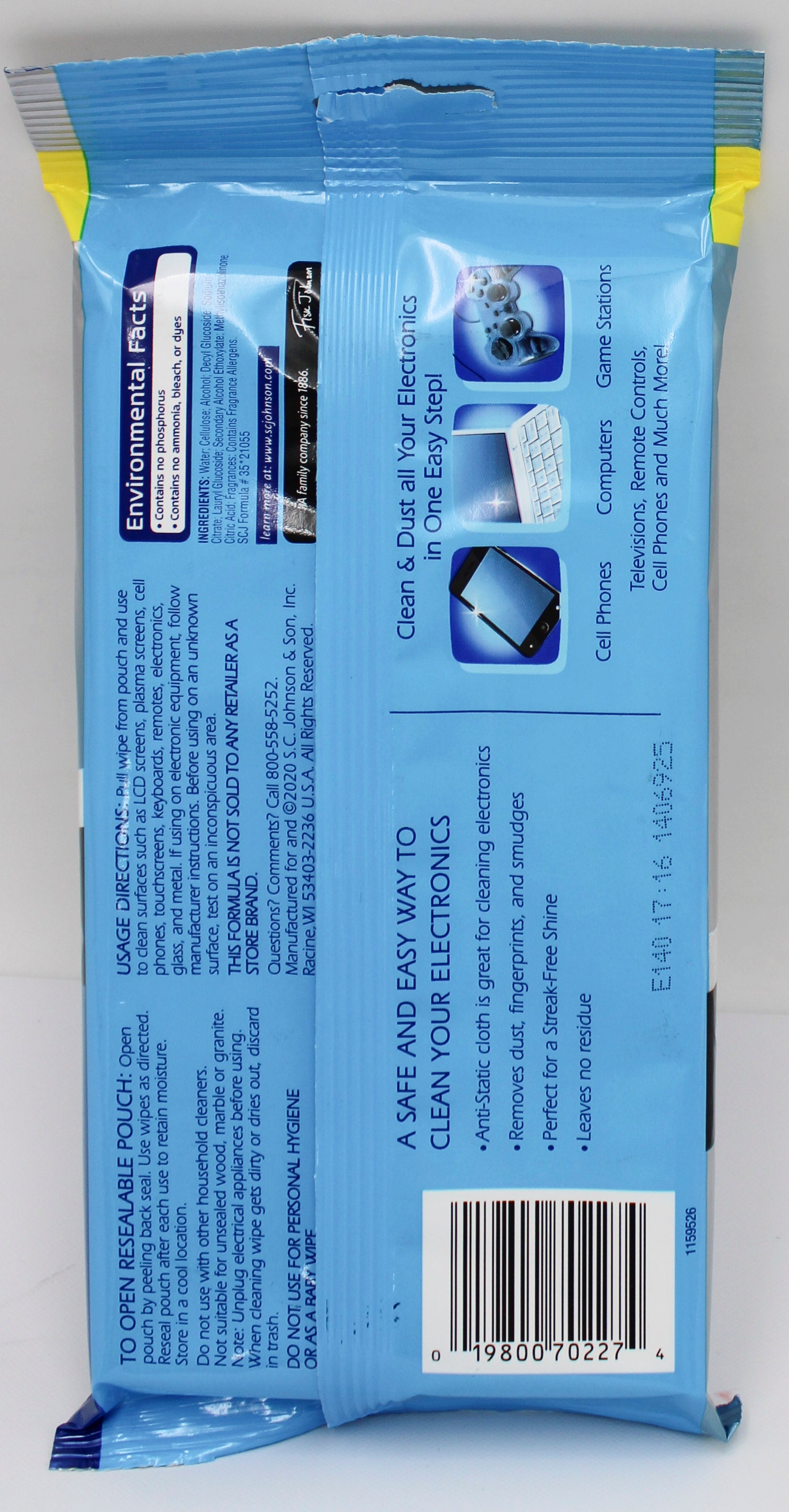 SP Windex Electronic Wipes 25ct Pack