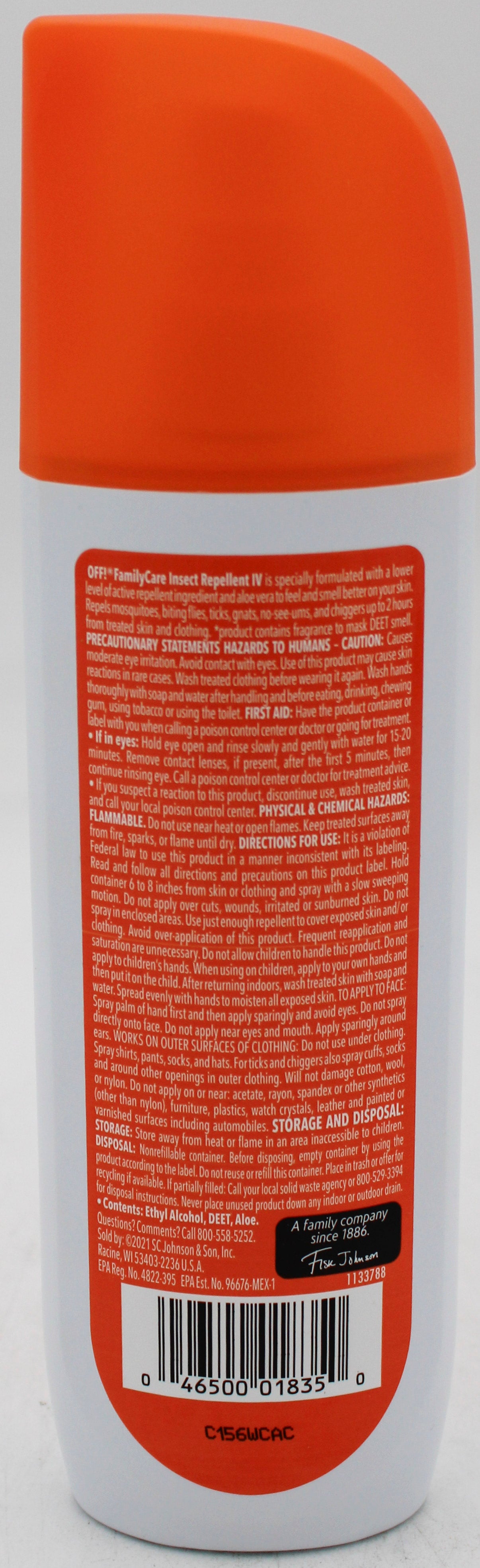 SP OFF! INSECT REPELLENT 6oz-UNSCENTED