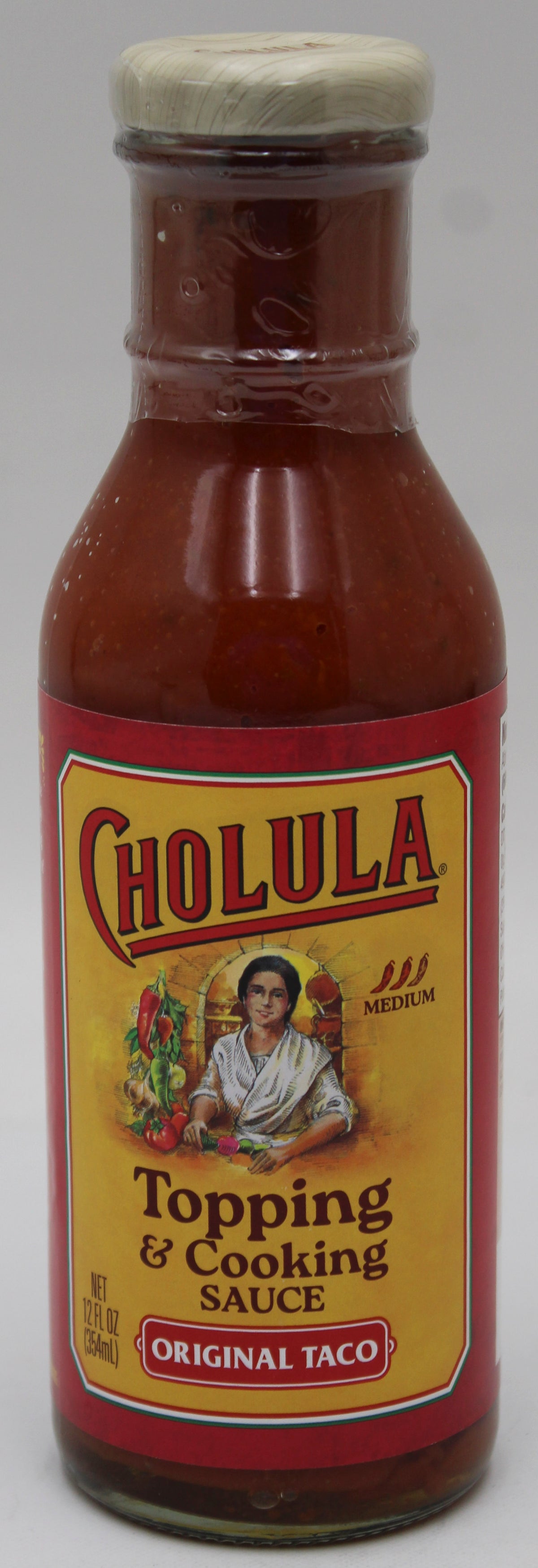 CHOLULA TACO SAUCE 12 FL OZ   BB  8/8/27