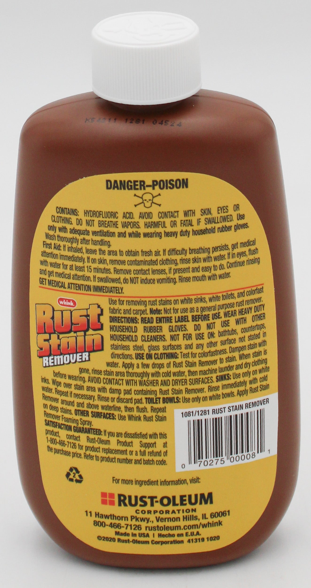 WHINK COLORFAST RUST STAIN REMOVER 10 oz. NI