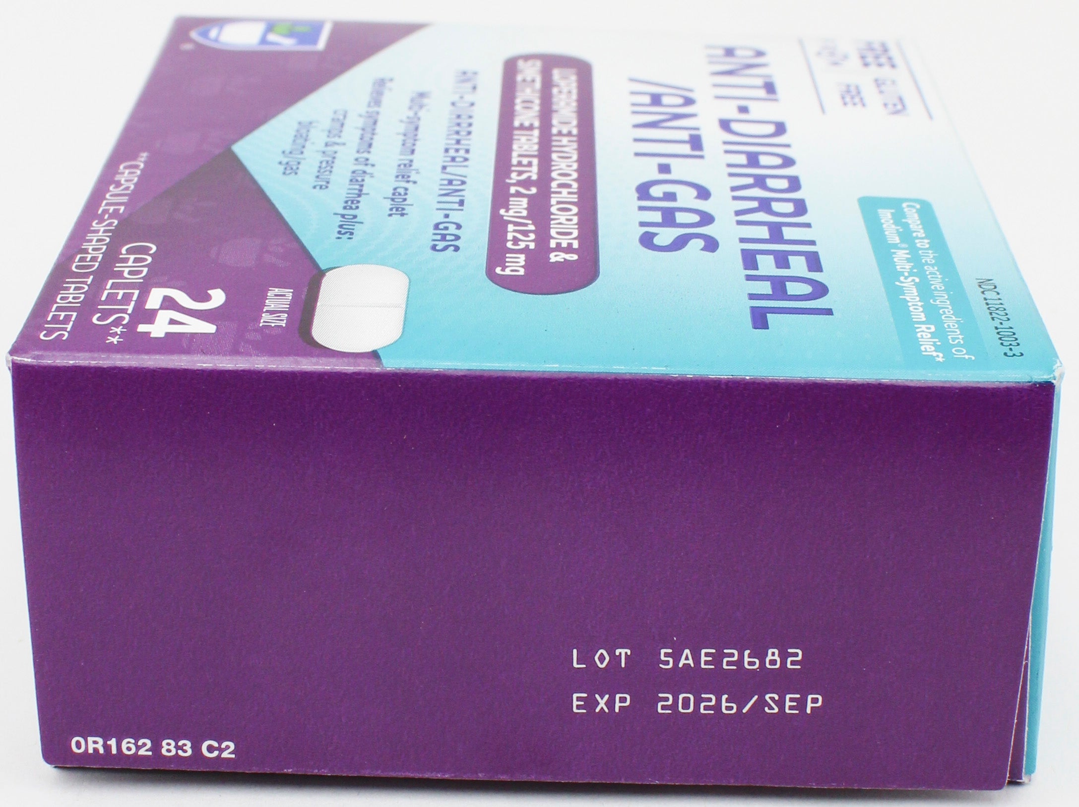 RITE AID ANTI-DIARRHEAL / ANTI-GAS CAPLETS 24ct EXP 09/30/2026 COMPARES TO Imodium