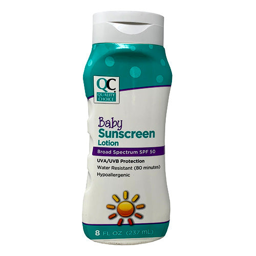 QC BABY SPF50 LOTION 8oz(6/21)