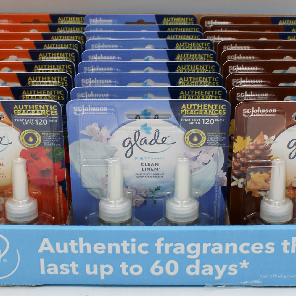GLADE PLUGINS SCENTED OIL 2ct ASSORTED PDQ