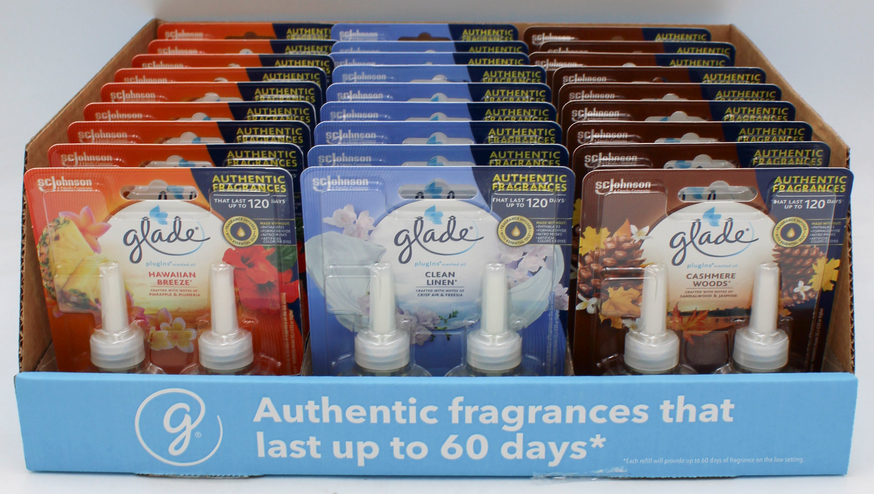 GLADE PLUGINS SCENTED OIL 2ct ASSORTED PDQ