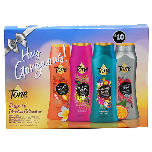 TONE BODY WASH ASST GIFT SET 4-CT 16OZ (PP$10)