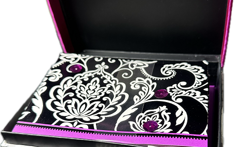 HALLMARK ELEGANT FOOTED 20CT NOTES SETS box:6" x 4.5" x 3.25" NI