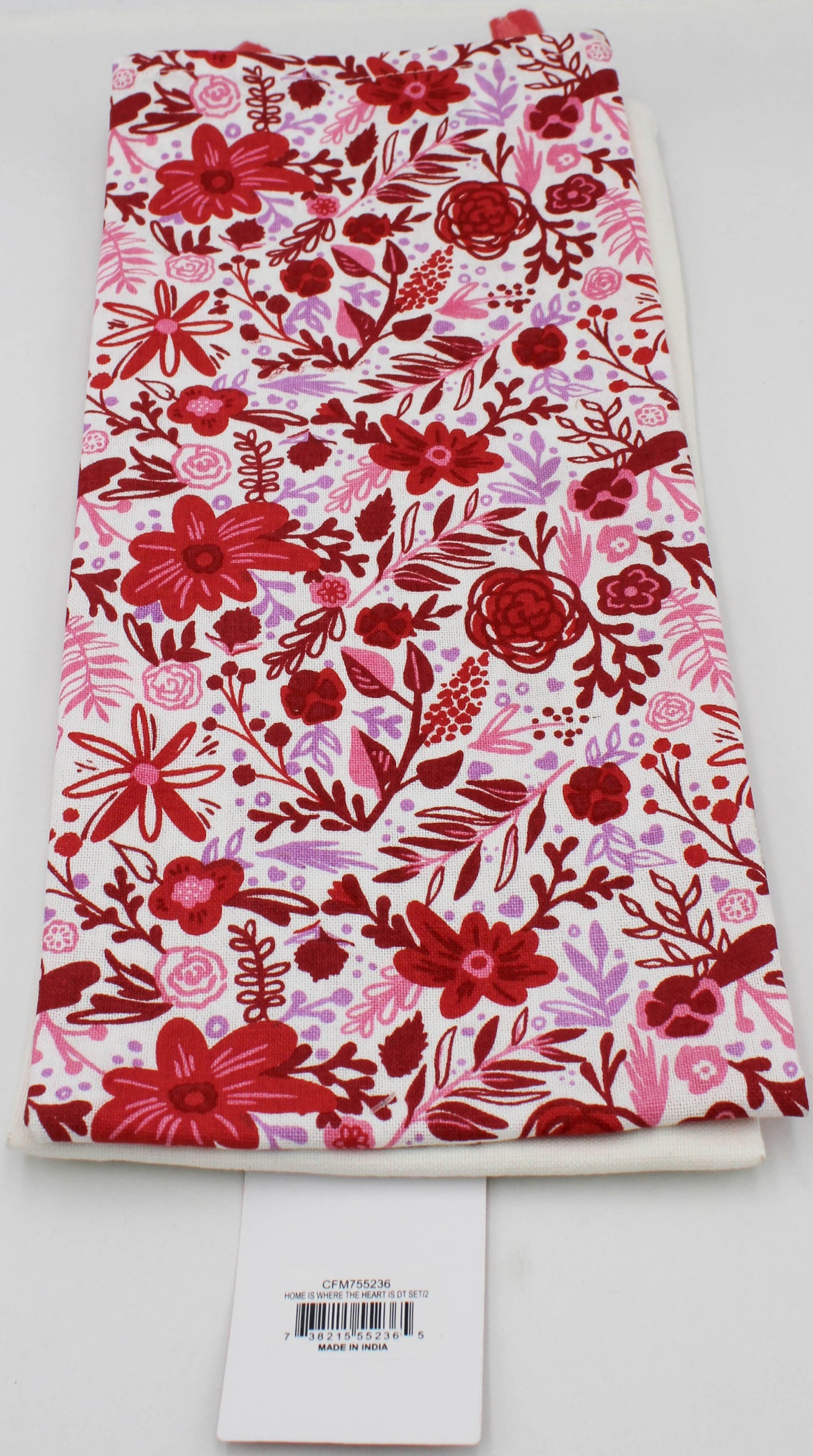 SET OF 2 DISHTOWELS - HOME IS WHERE THE HEART IS