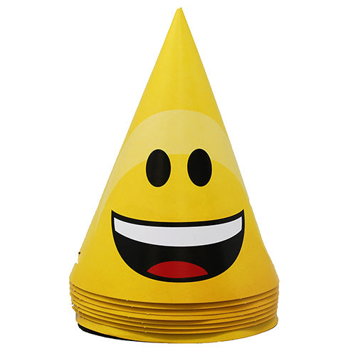 SHOW YOUR EMOJIONS PARTY HATS 8CT