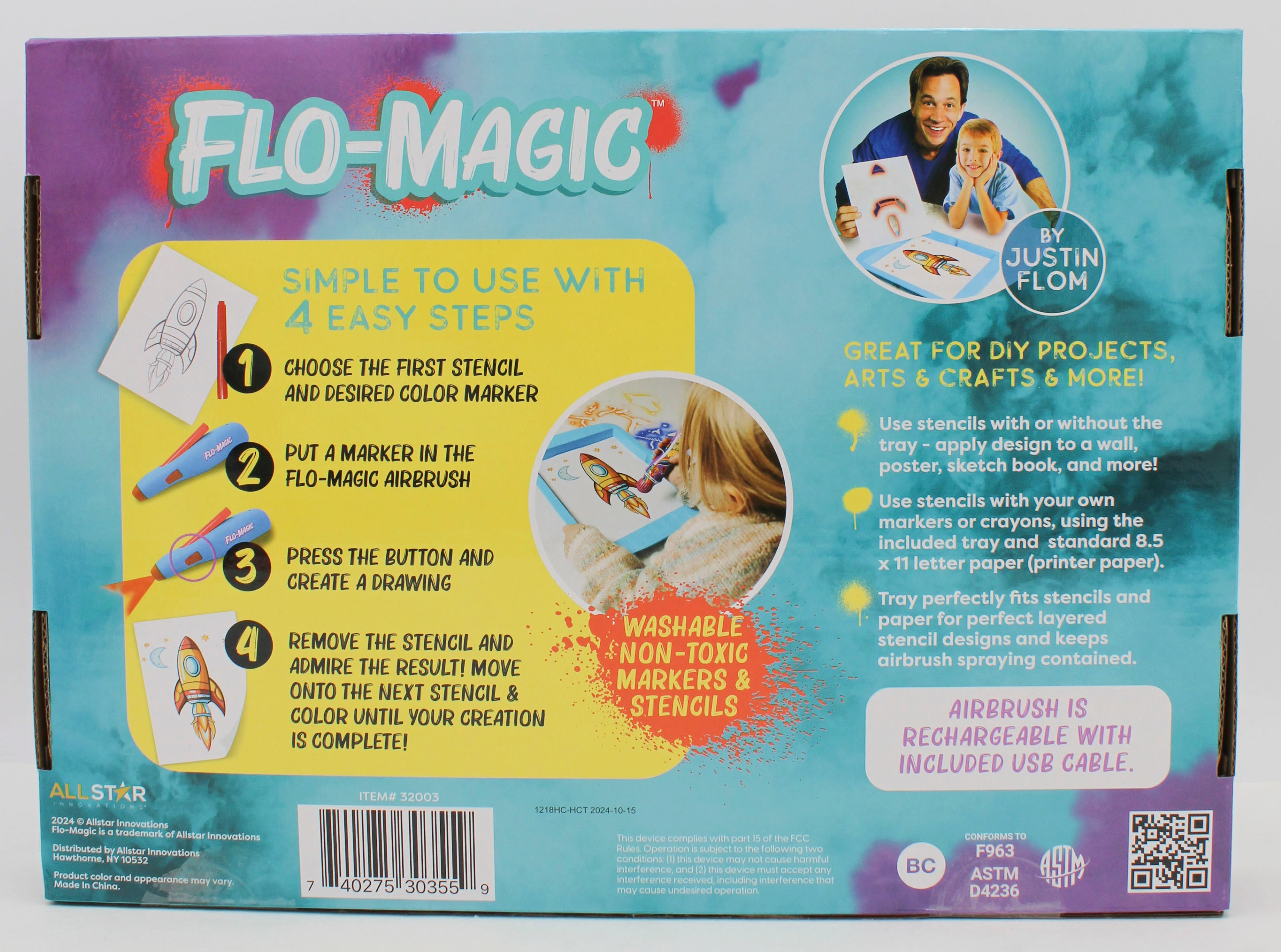 FLOMAGIC SPRAY STENCIL KIT ENCHANTED