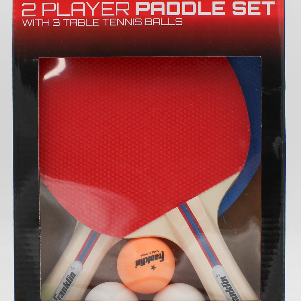 FRANKLIN 2 PLAYER PING PONG PADDLES  3  BALL SET