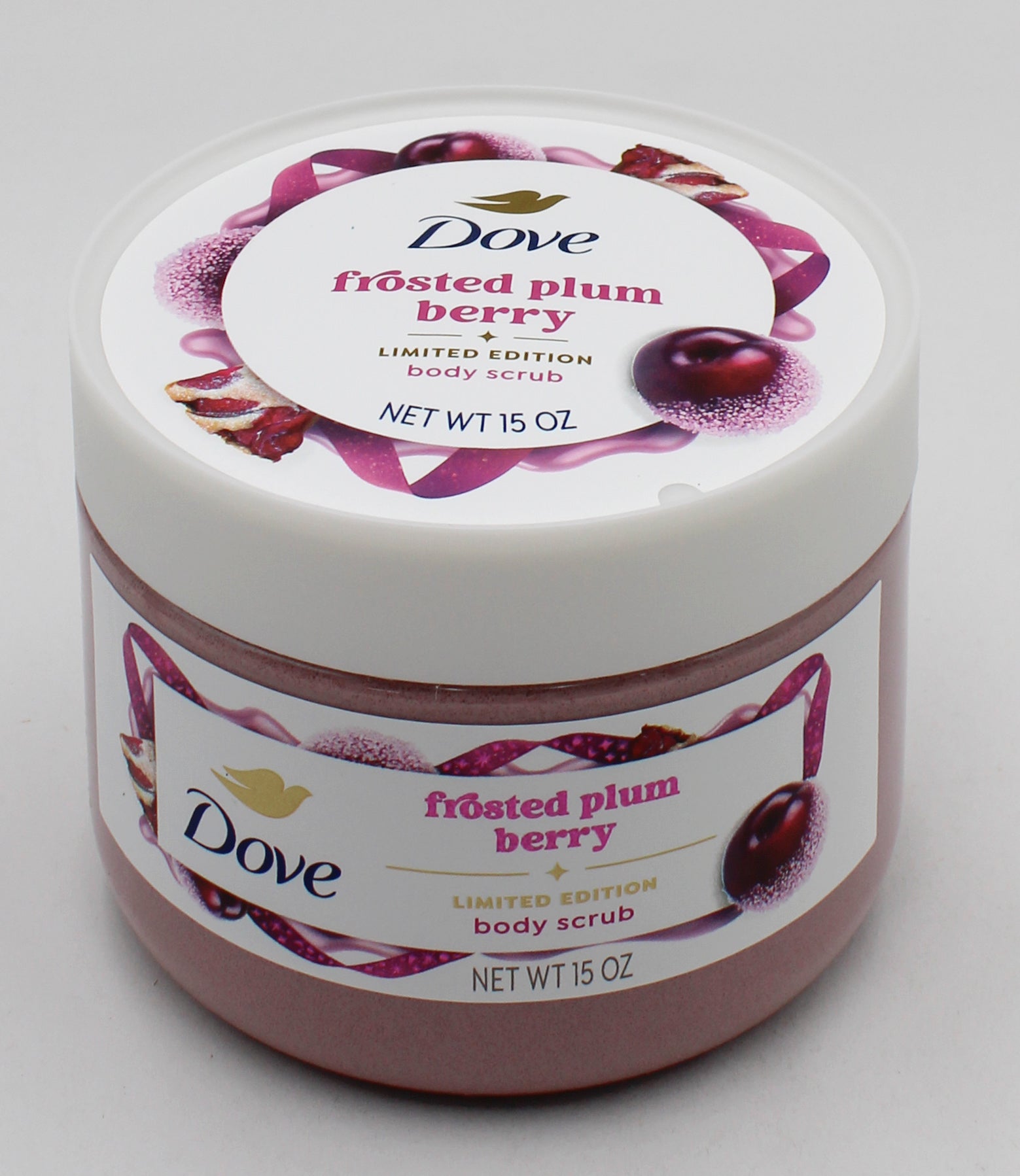DOVE BODY SCRUB FROSTED PLUM BERRY 15oz